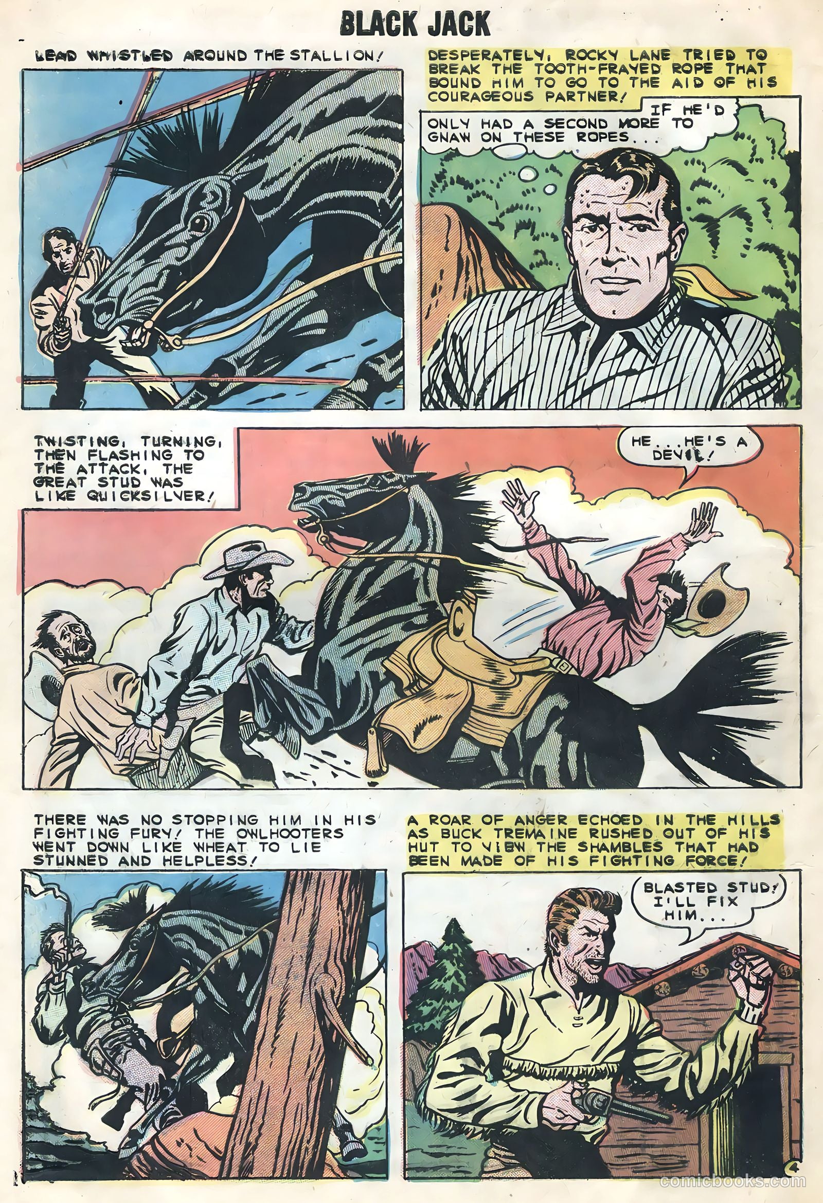 Rocky Lane's Black Jack #30 (1959) — page 32 of 36