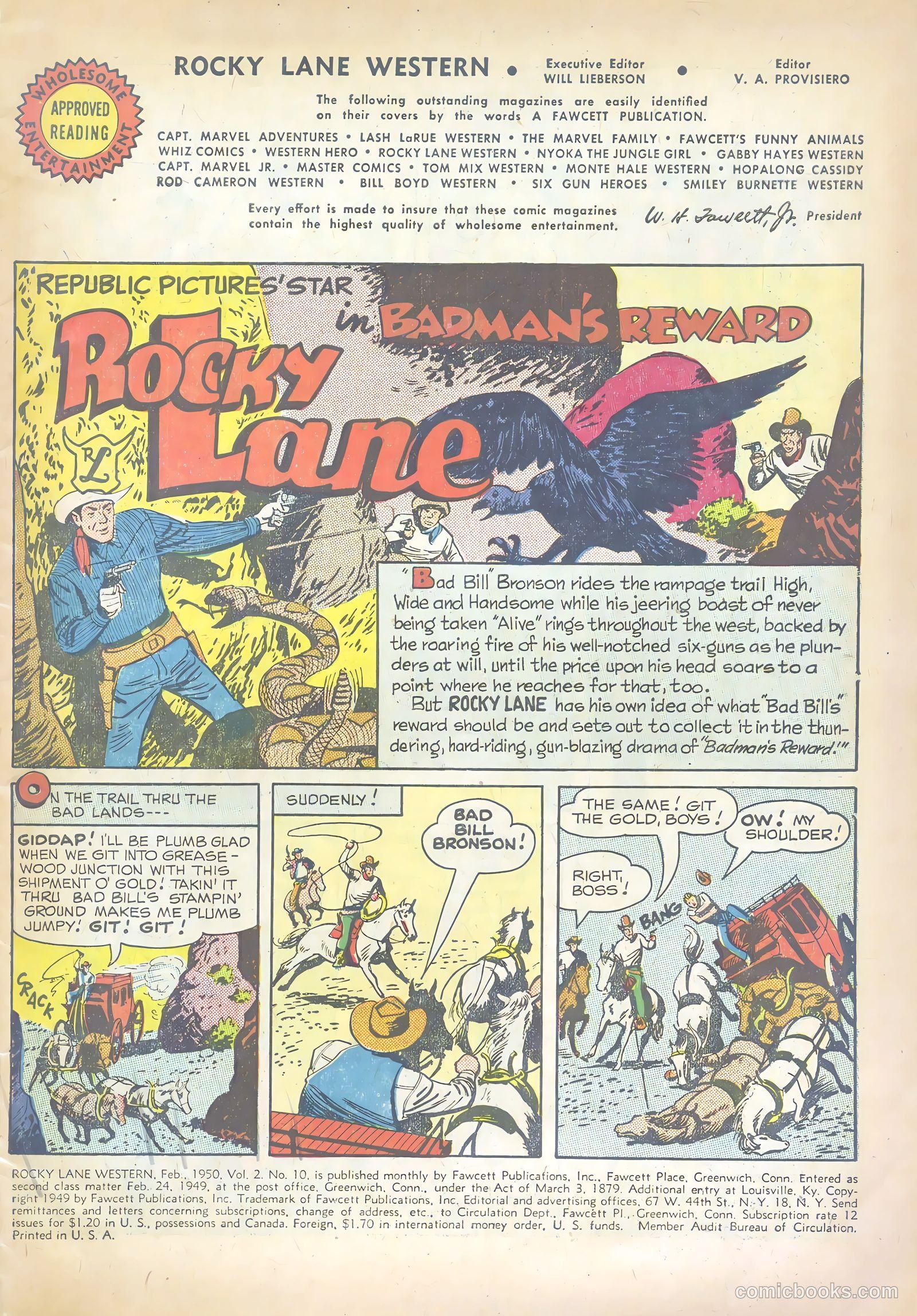 Rocky Lane Western #10 (1950) — page 3 of 36