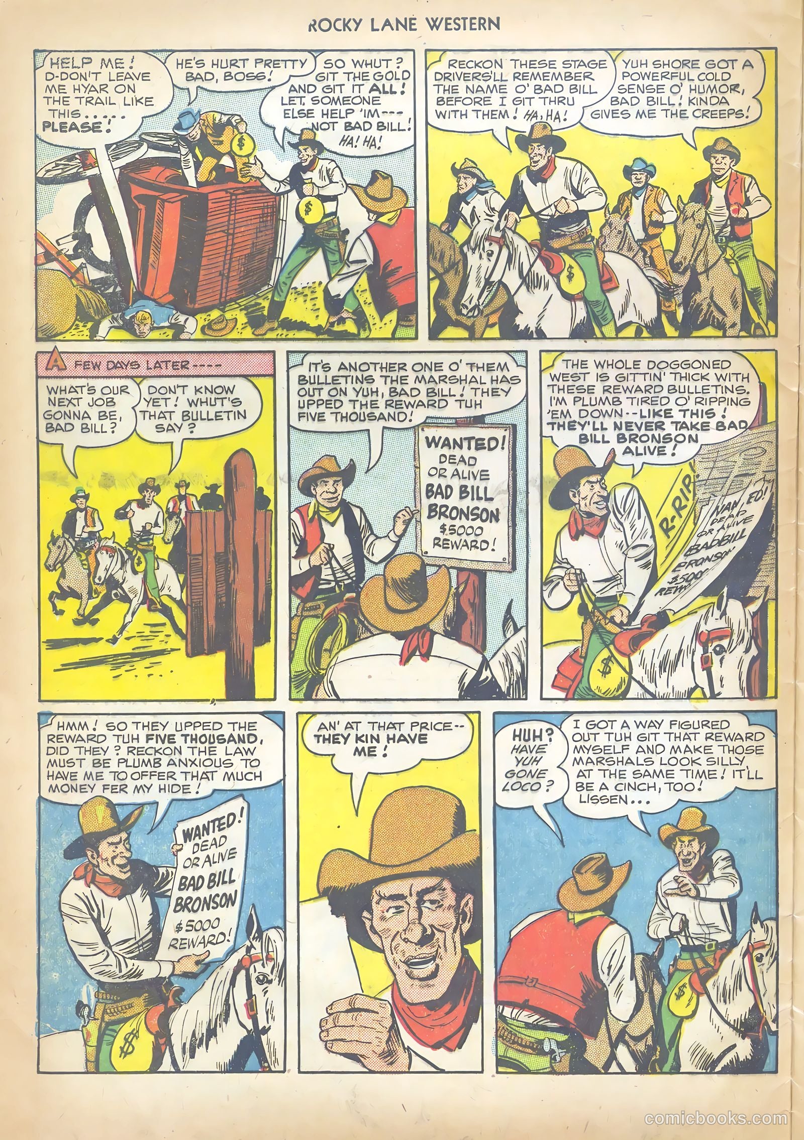Rocky Lane Western #10 (1950) — page 4 of 36