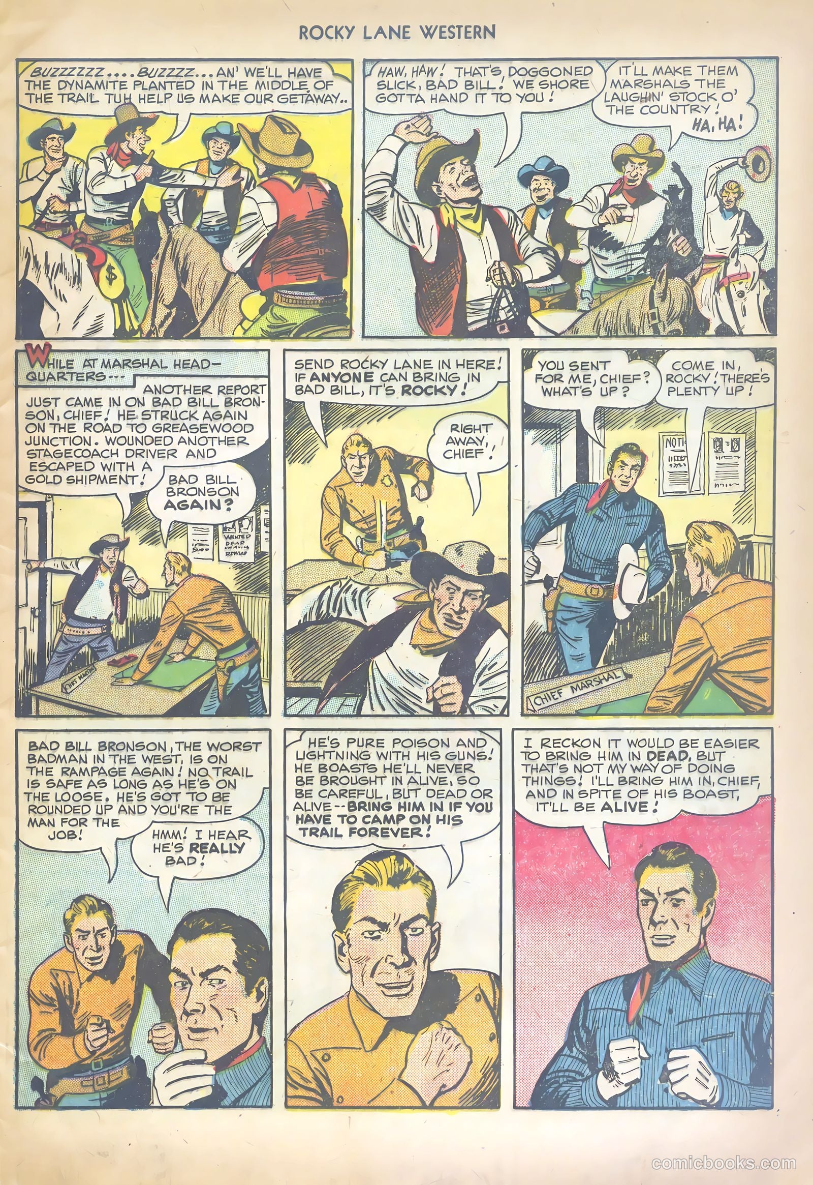 Rocky Lane Western #10 (1950) — page 5 of 36