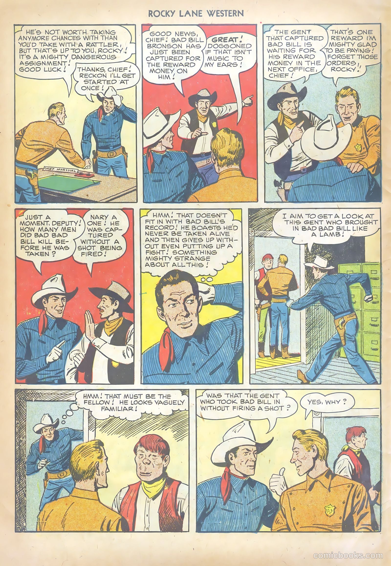 Rocky Lane Western #10 (1950) — page 6 of 36