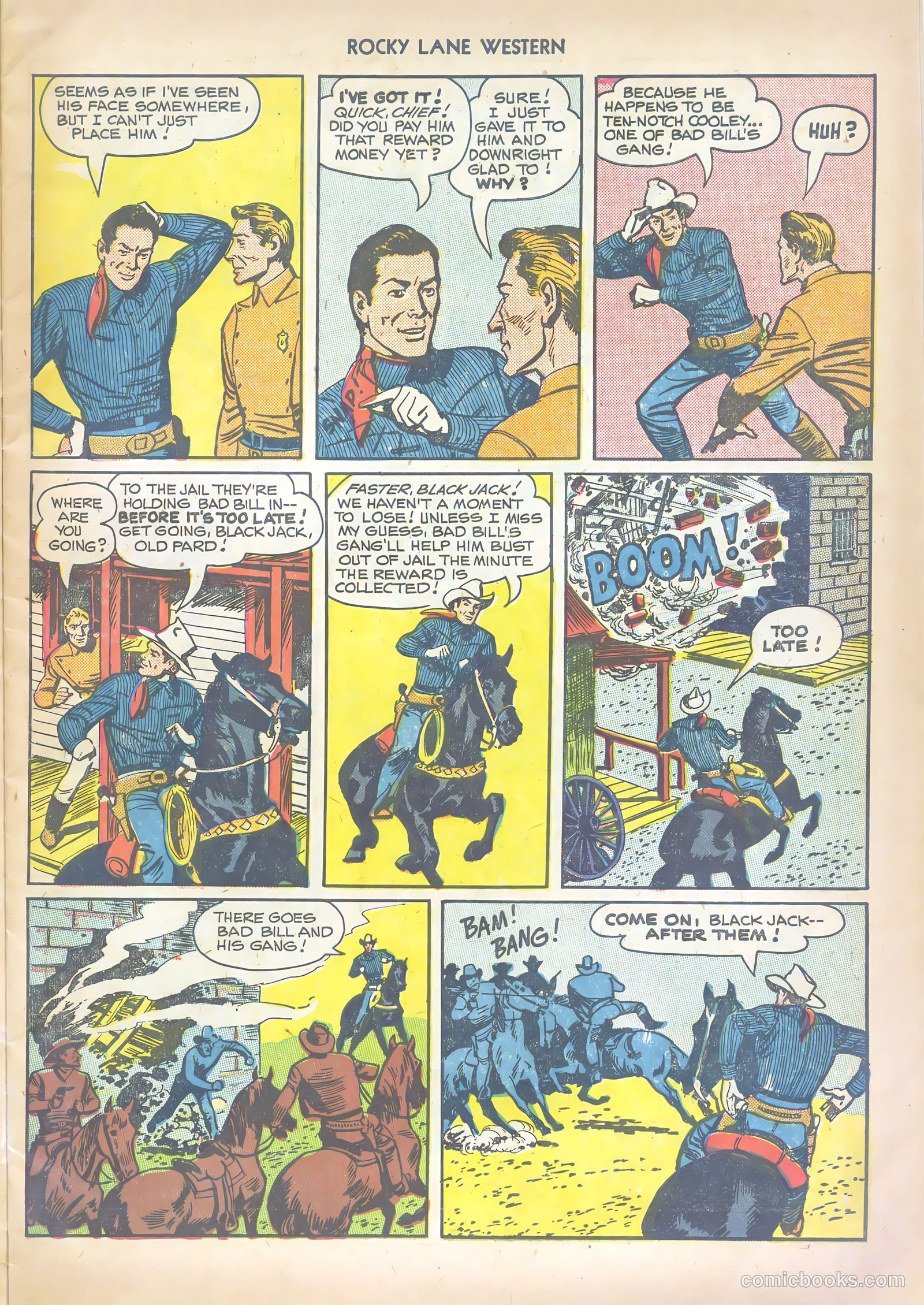 Rocky Lane Western #10 (1950) — page 7 of 36