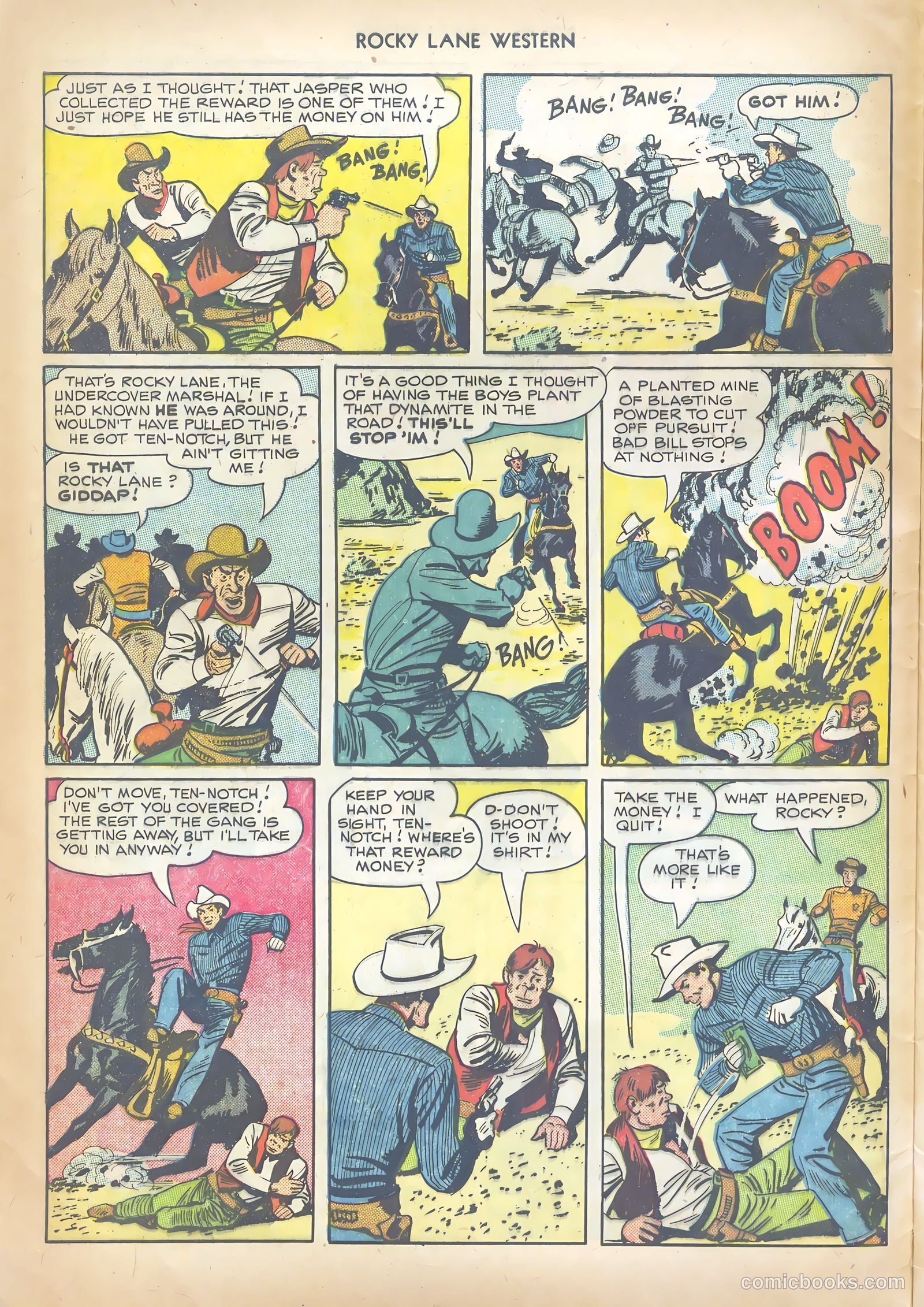 Rocky Lane Western #10 (1950) — page 8 of 36