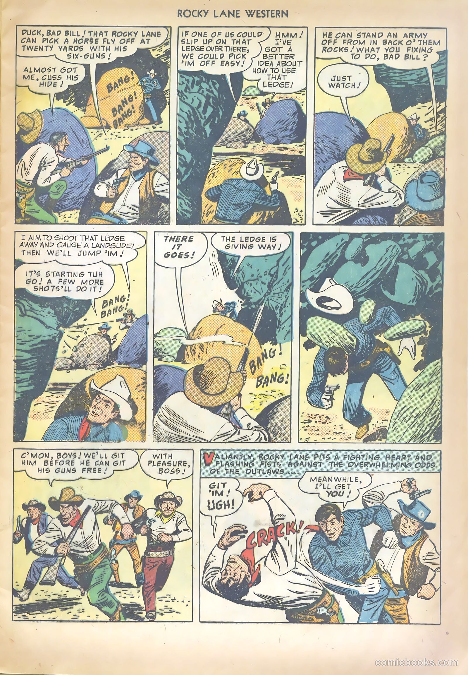 Rocky Lane Western #10 (1950) — page 13 of 36