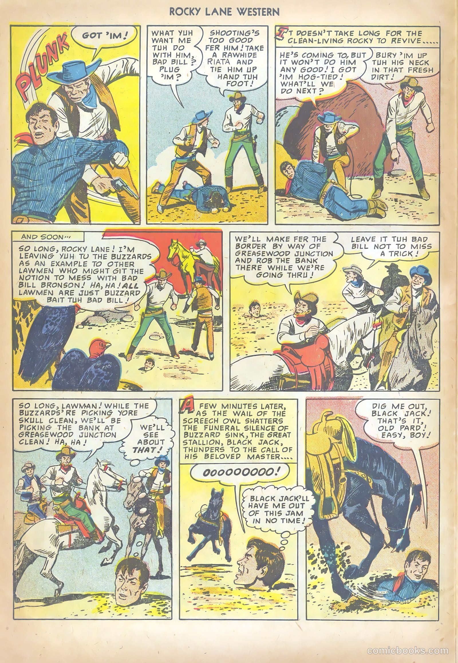 Rocky Lane Western #10 (1950) — page 14 of 36
