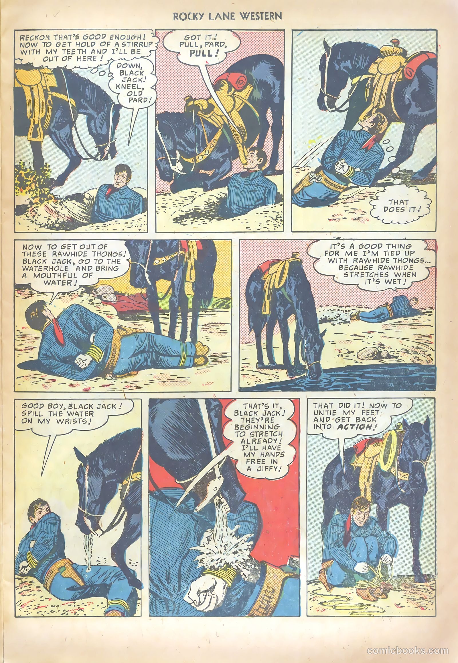 Rocky Lane Western #10 (1950) — page 15 of 36
