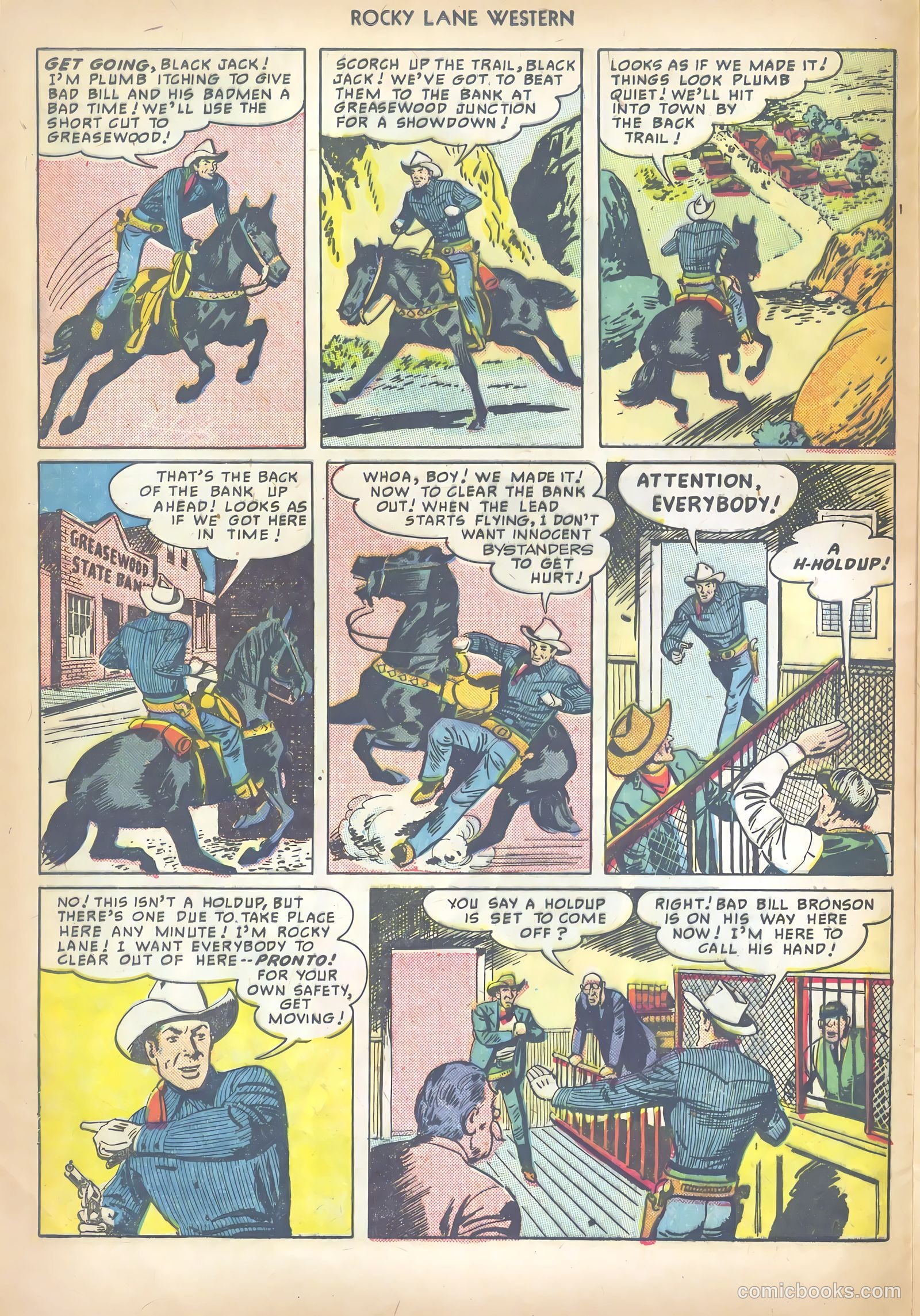 Rocky Lane Western #10 (1950) — page 16 of 36