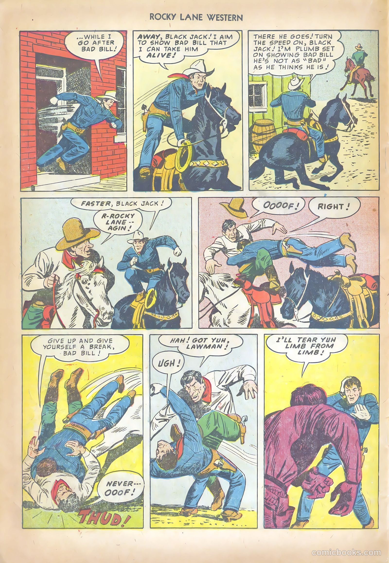 Rocky Lane Western #10 (1950) — page 18 of 36