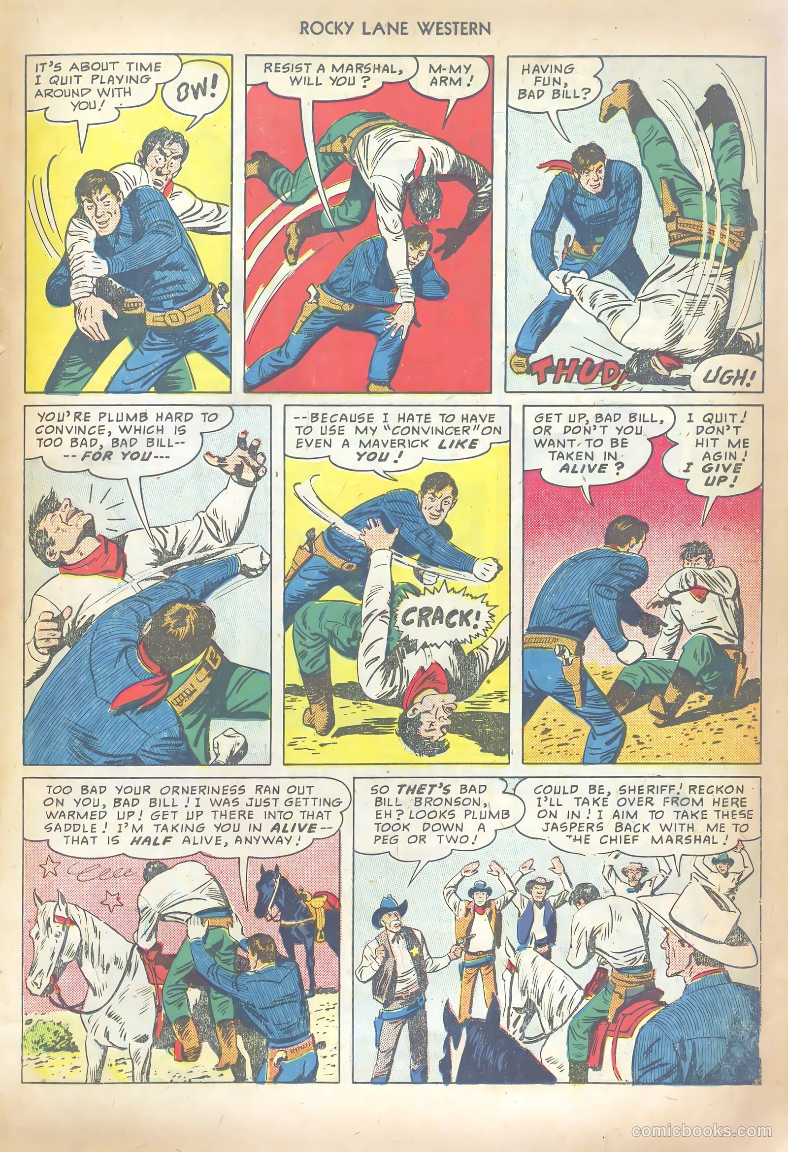 Rocky Lane Western #10 (1950) — page 19 of 36