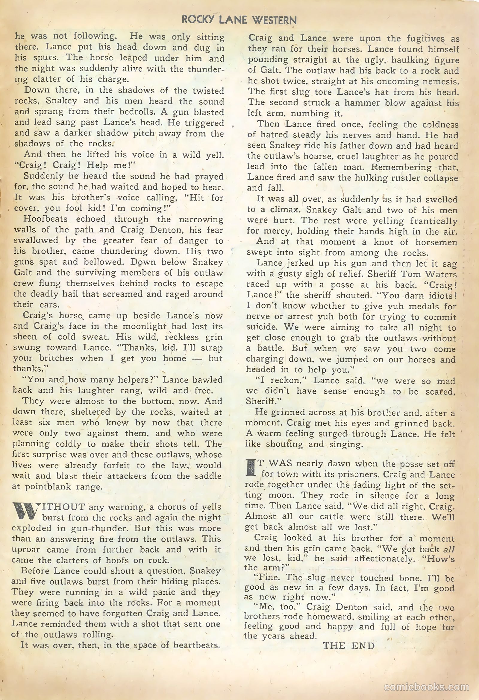 Rocky Lane Western #10 (1950) — page 23 of 36