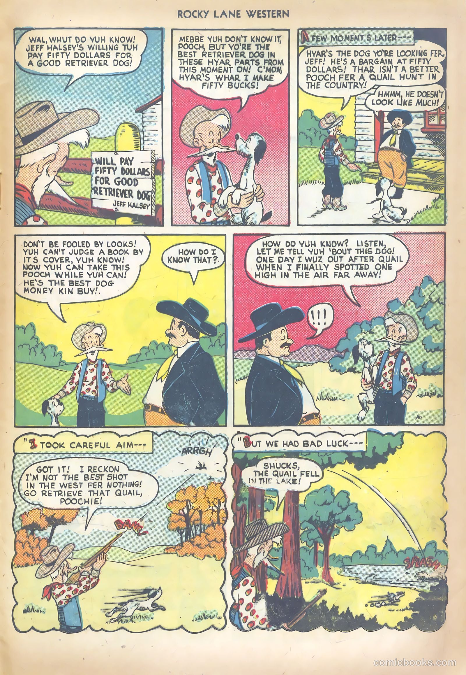Rocky Lane Western #10 (1950) — page 25 of 36