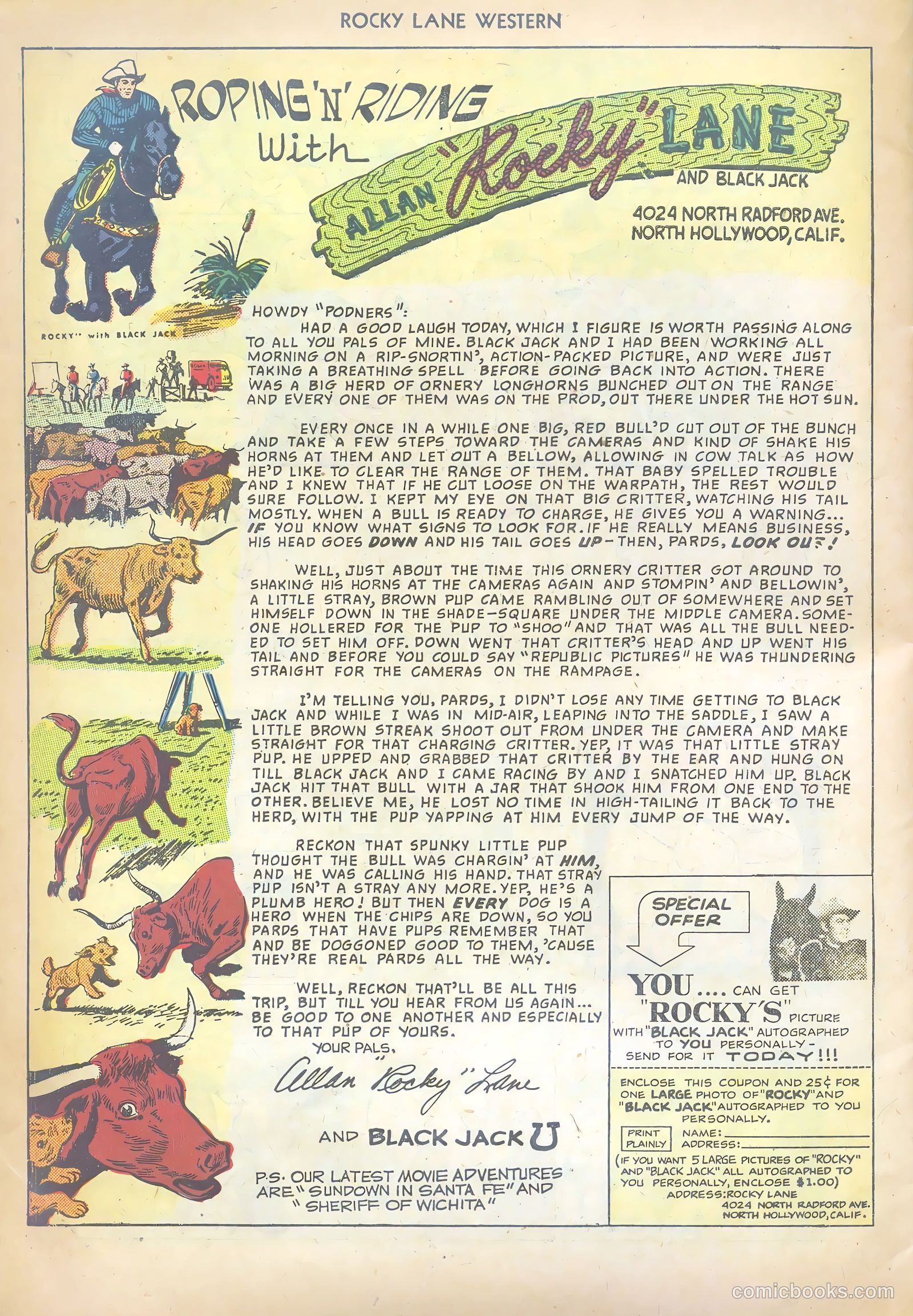 Rocky Lane Western #10 (1950) — page 34 of 36