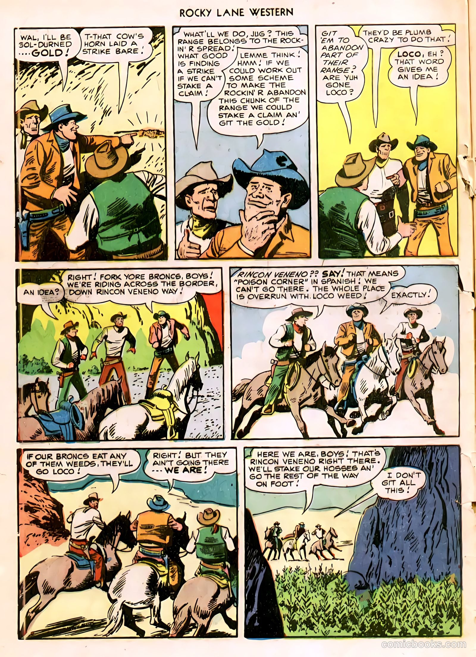 Rocky Lane Western #11 (1950) — page 3 of 50