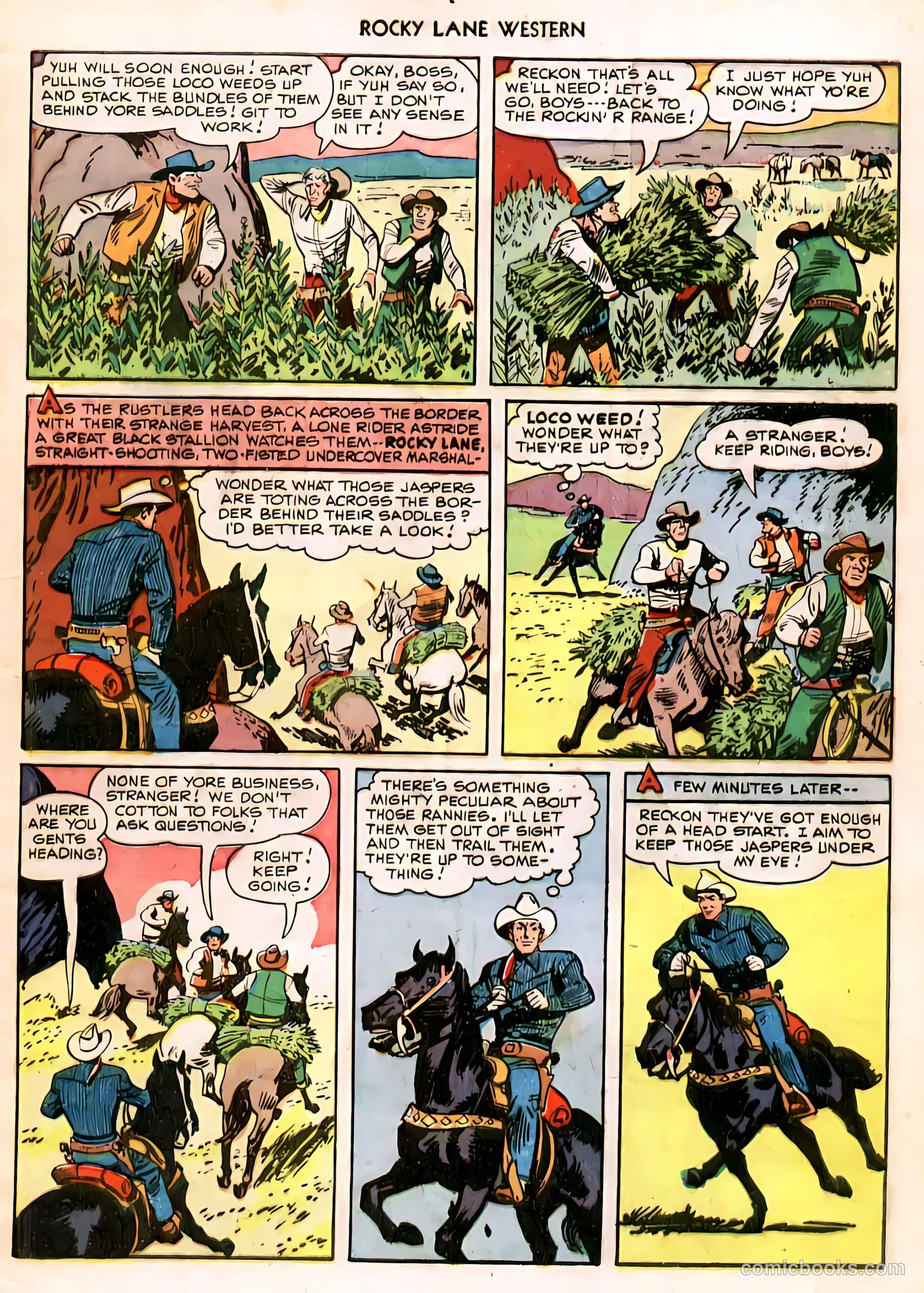 Rocky Lane Western #11 (1950) — page 4 of 50