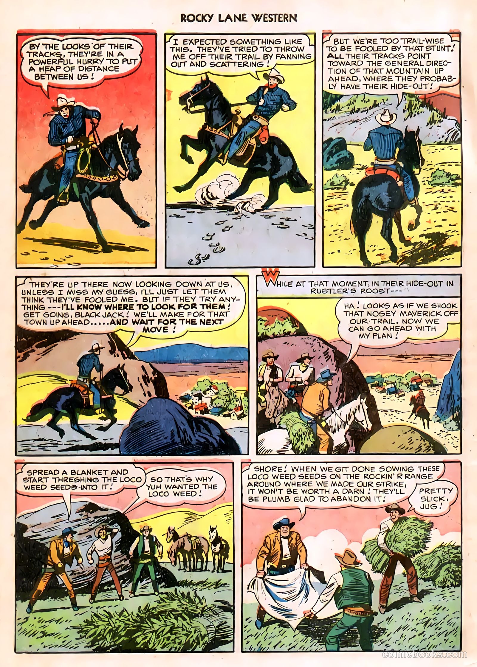 Rocky Lane Western #11 (1950) — page 5 of 50