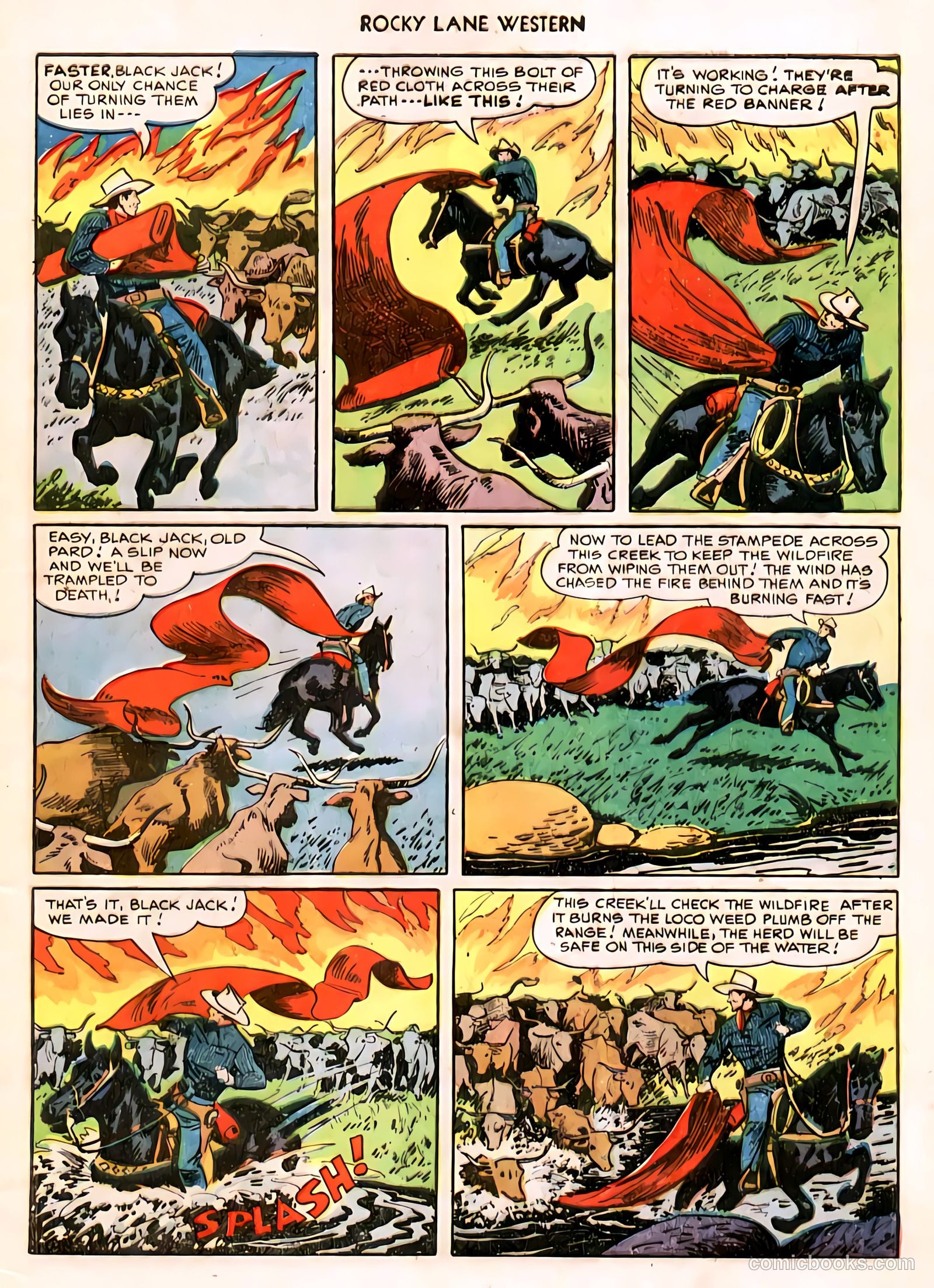 Rocky Lane Western #11 (1950) — page 8 of 50