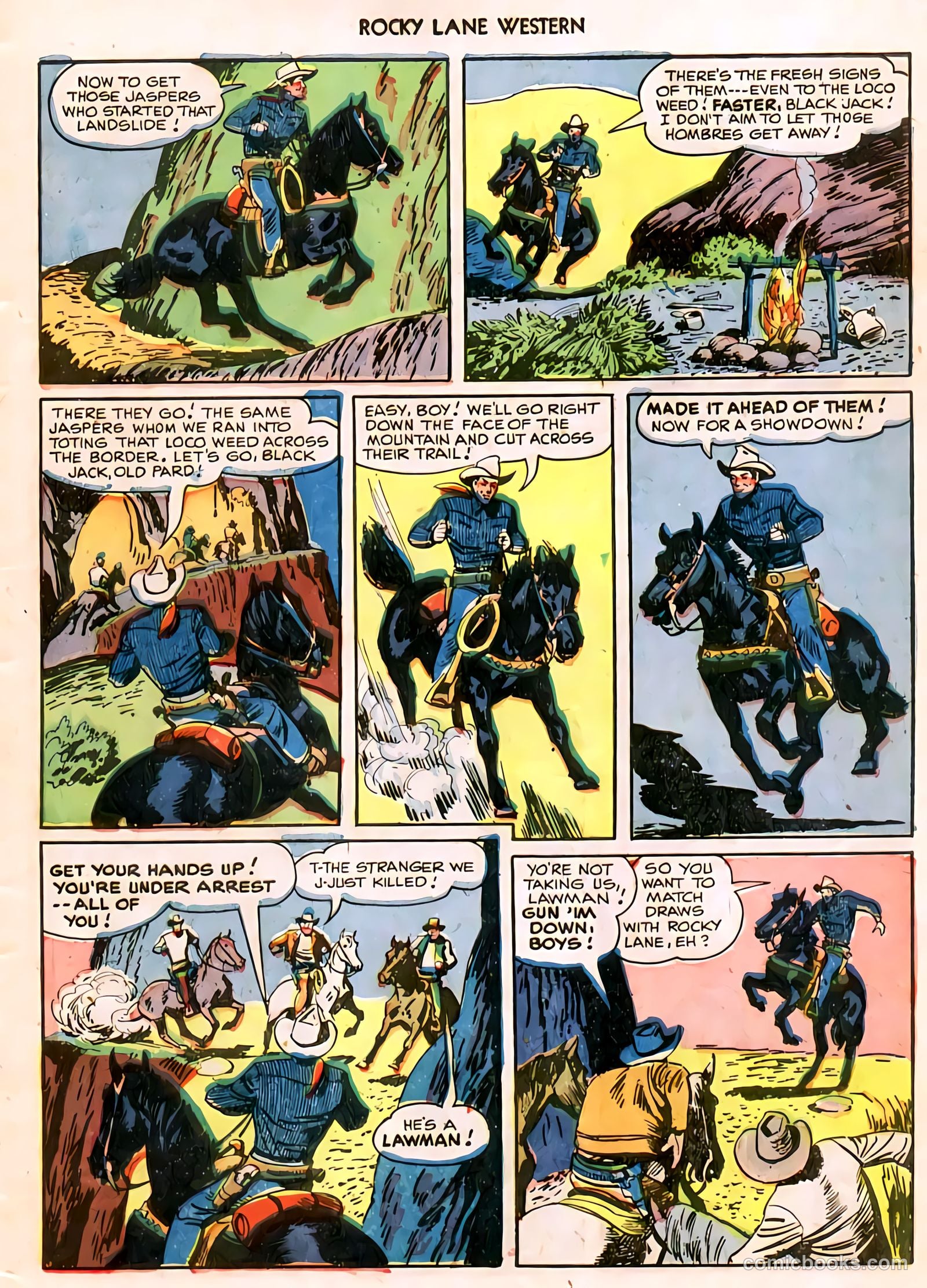 Rocky Lane Western #11 (1950) — page 10 of 50