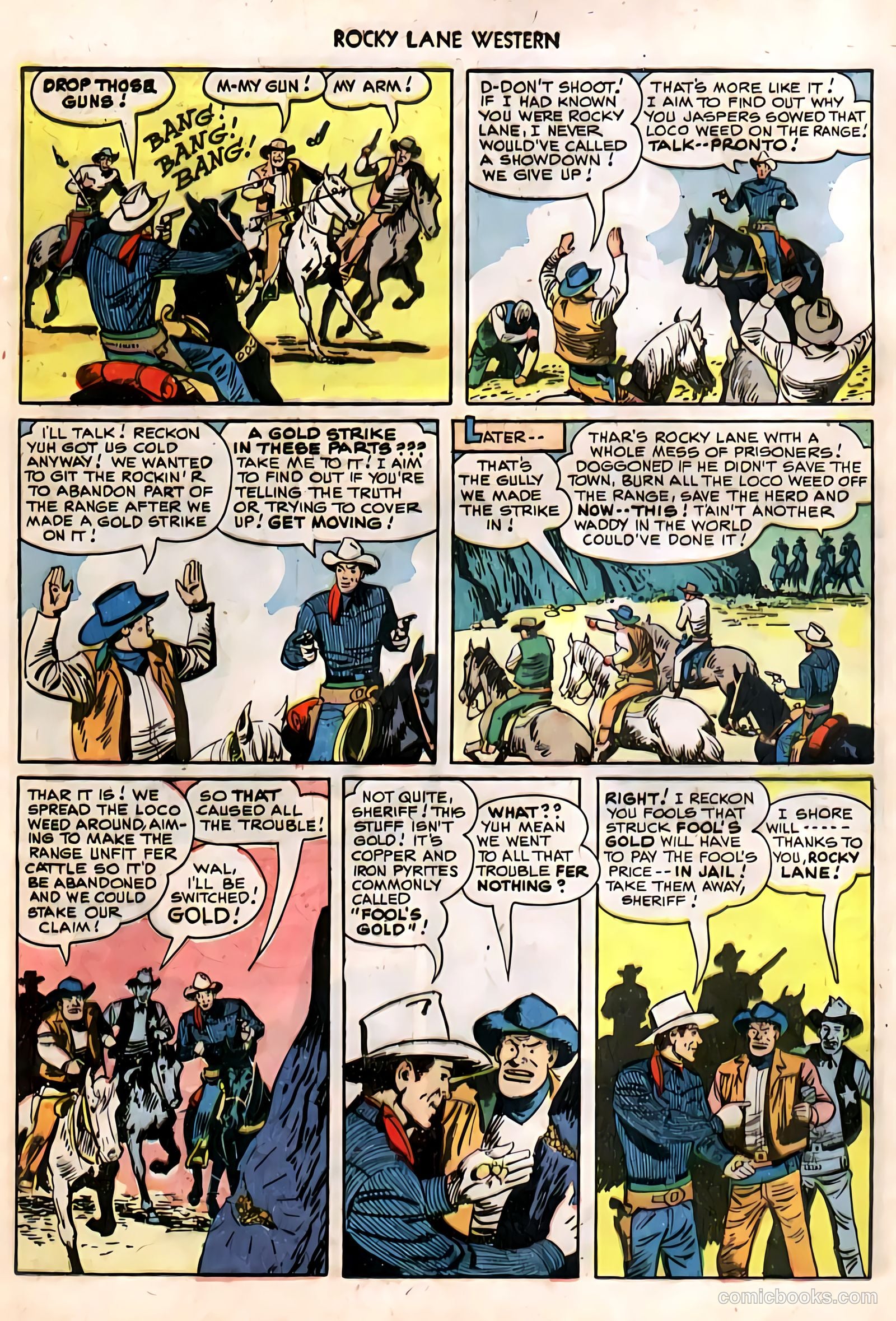 Rocky Lane Western #11 (1950) — page 11 of 50