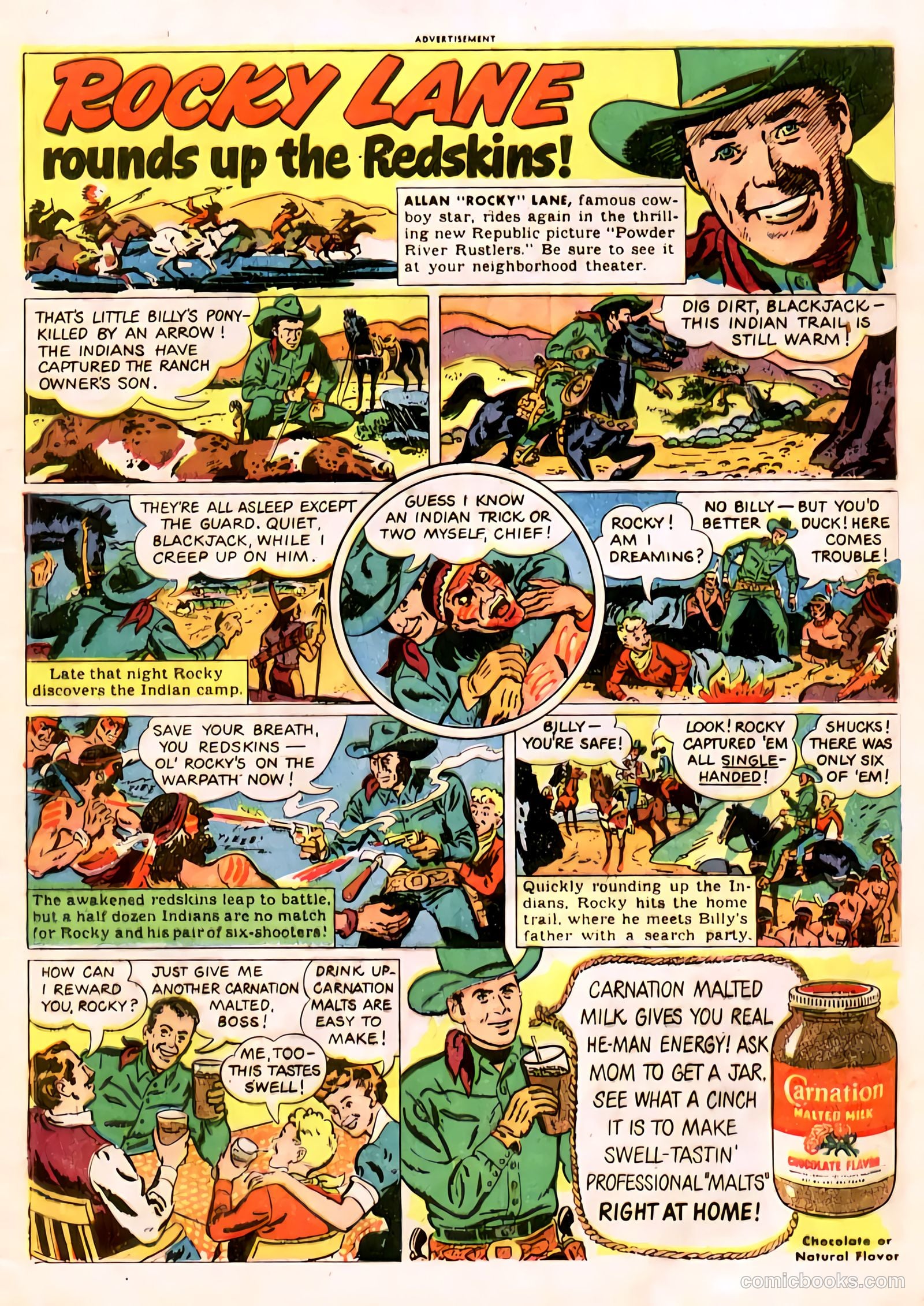 Rocky Lane Western #11 (1950) — page 12 of 50