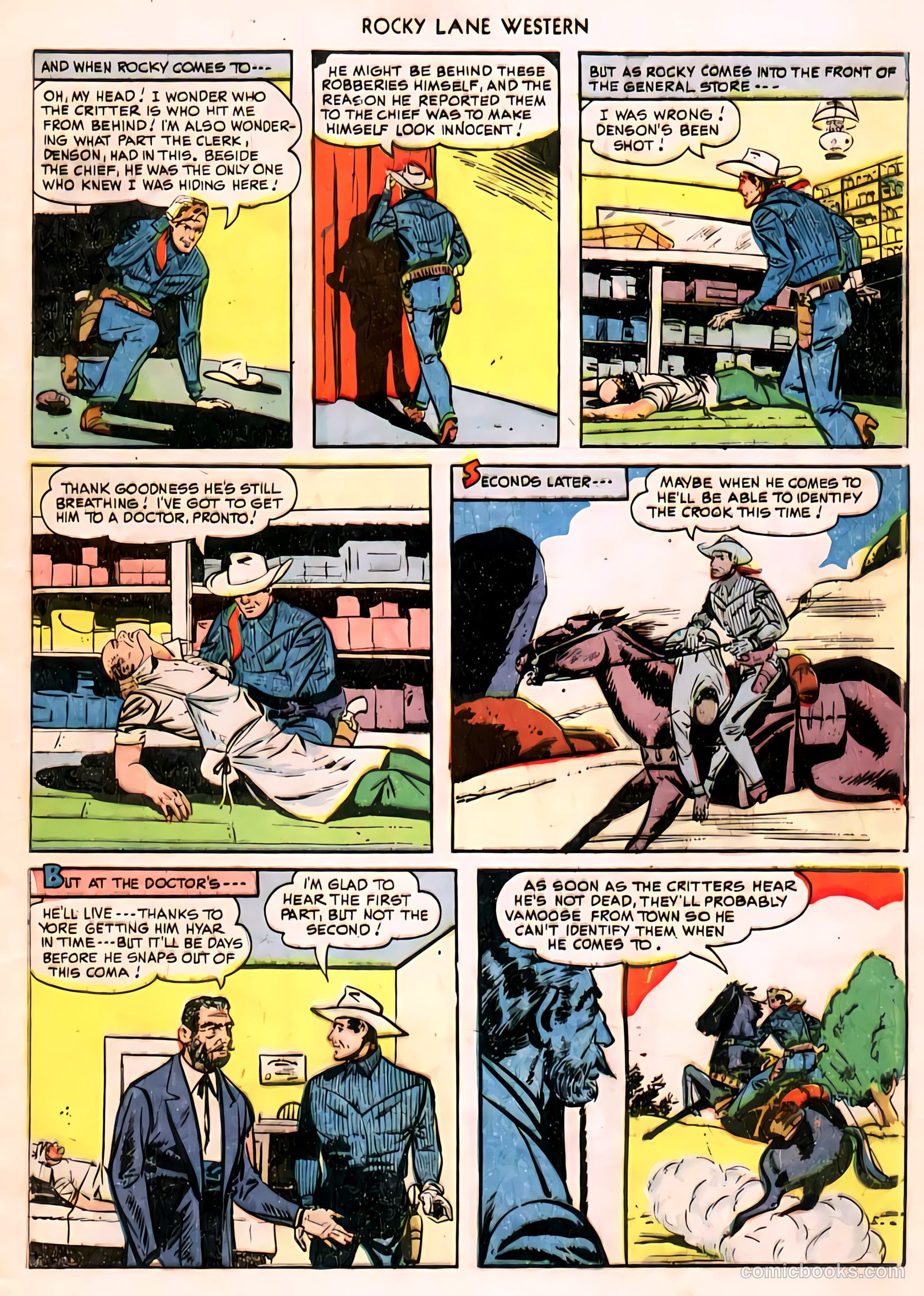 Rocky Lane Western #11 (1950) — page 16 of 50
