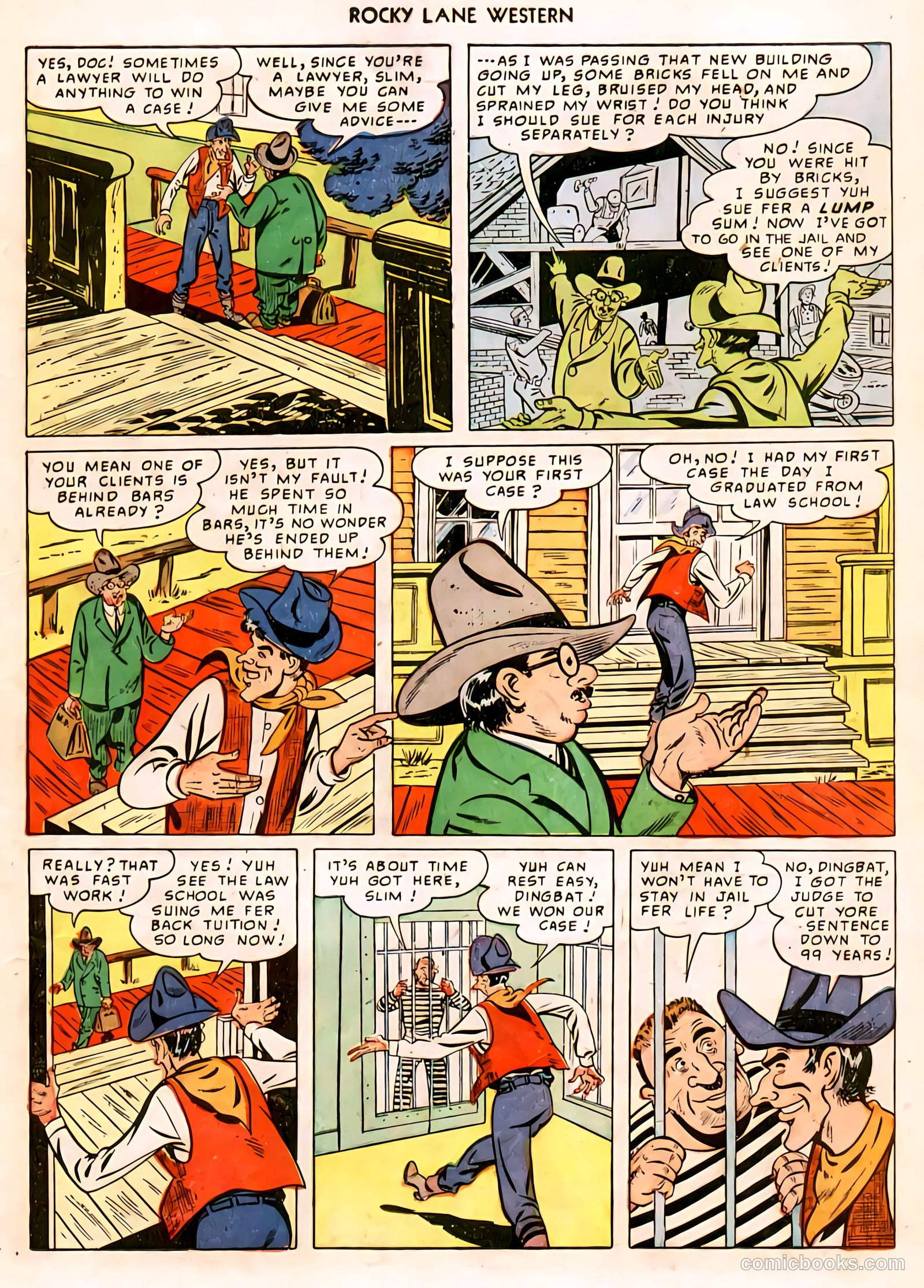 Rocky Lane Western #11 (1950) — page 22 of 50