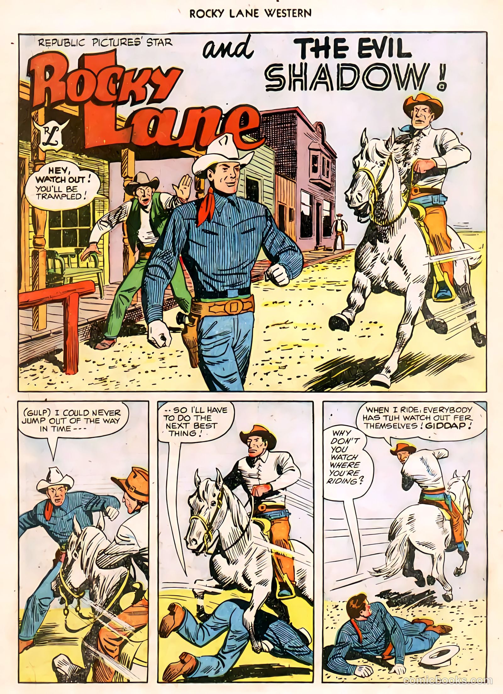 Rocky Lane Western #11 (1950) — page 25 of 50
