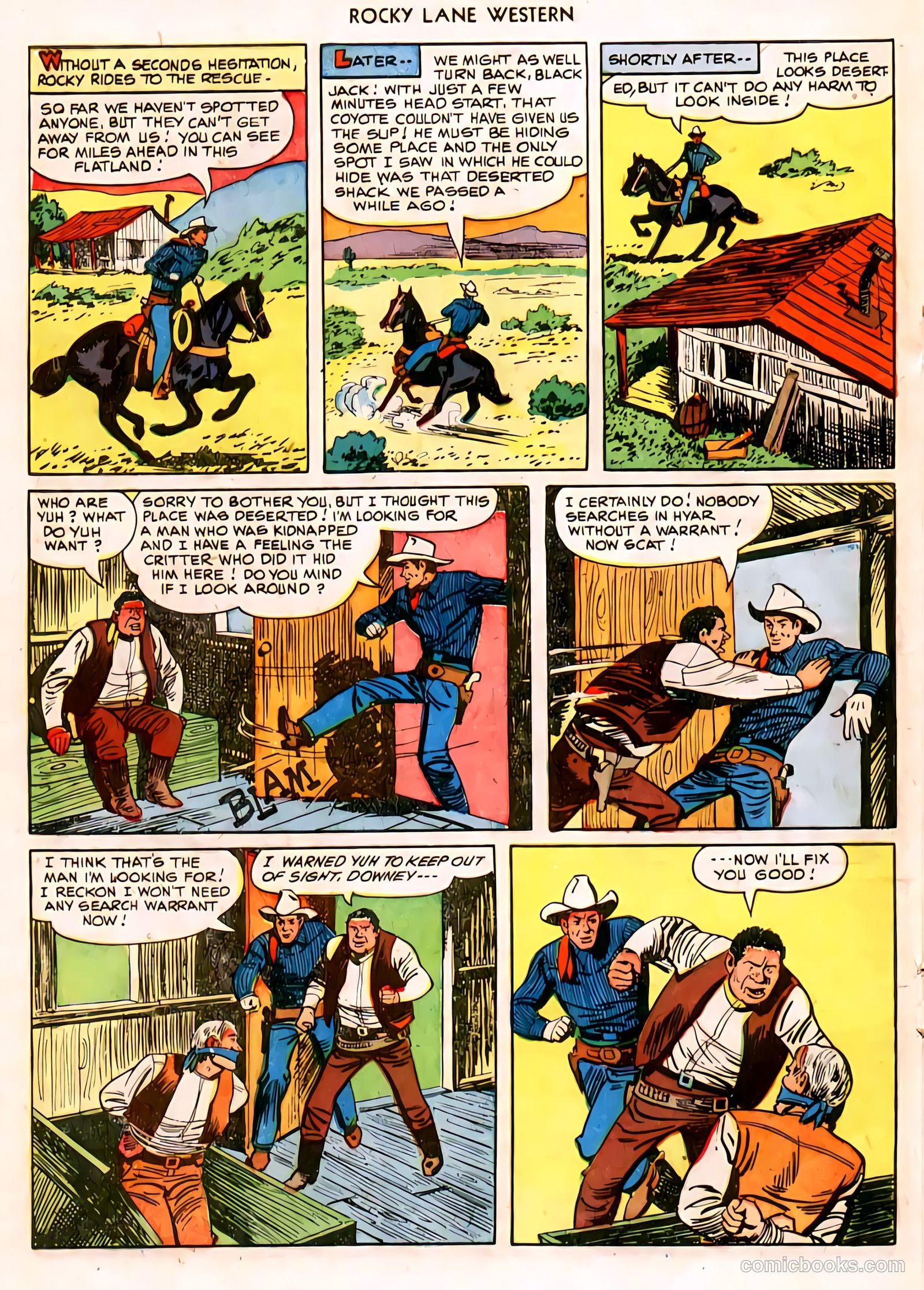 Rocky Lane Western #11 (1950) — page 27 of 50