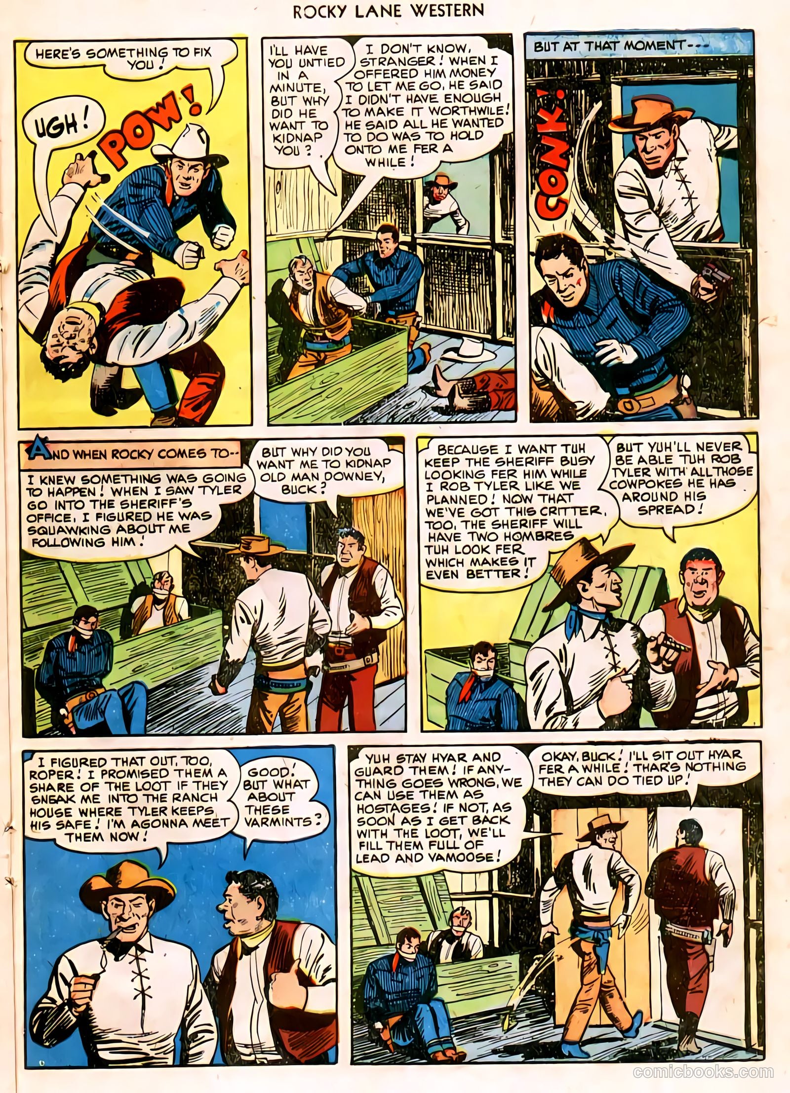 Rocky Lane Western #11 (1950) — page 28 of 50