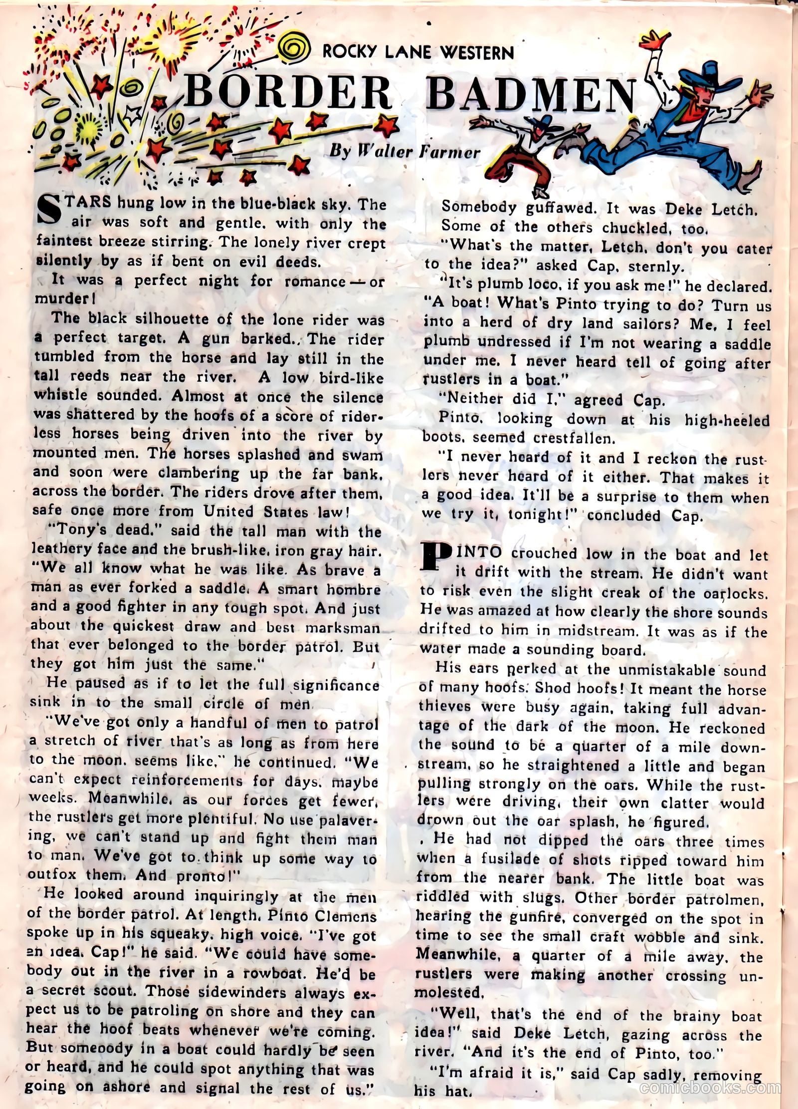 Rocky Lane Western #11 (1950) — page 35 of 50