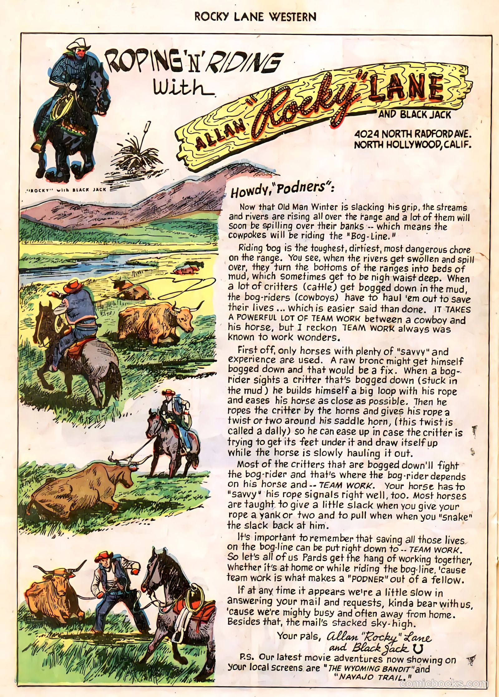 Rocky Lane Western #11 (1950) — page 41 of 50