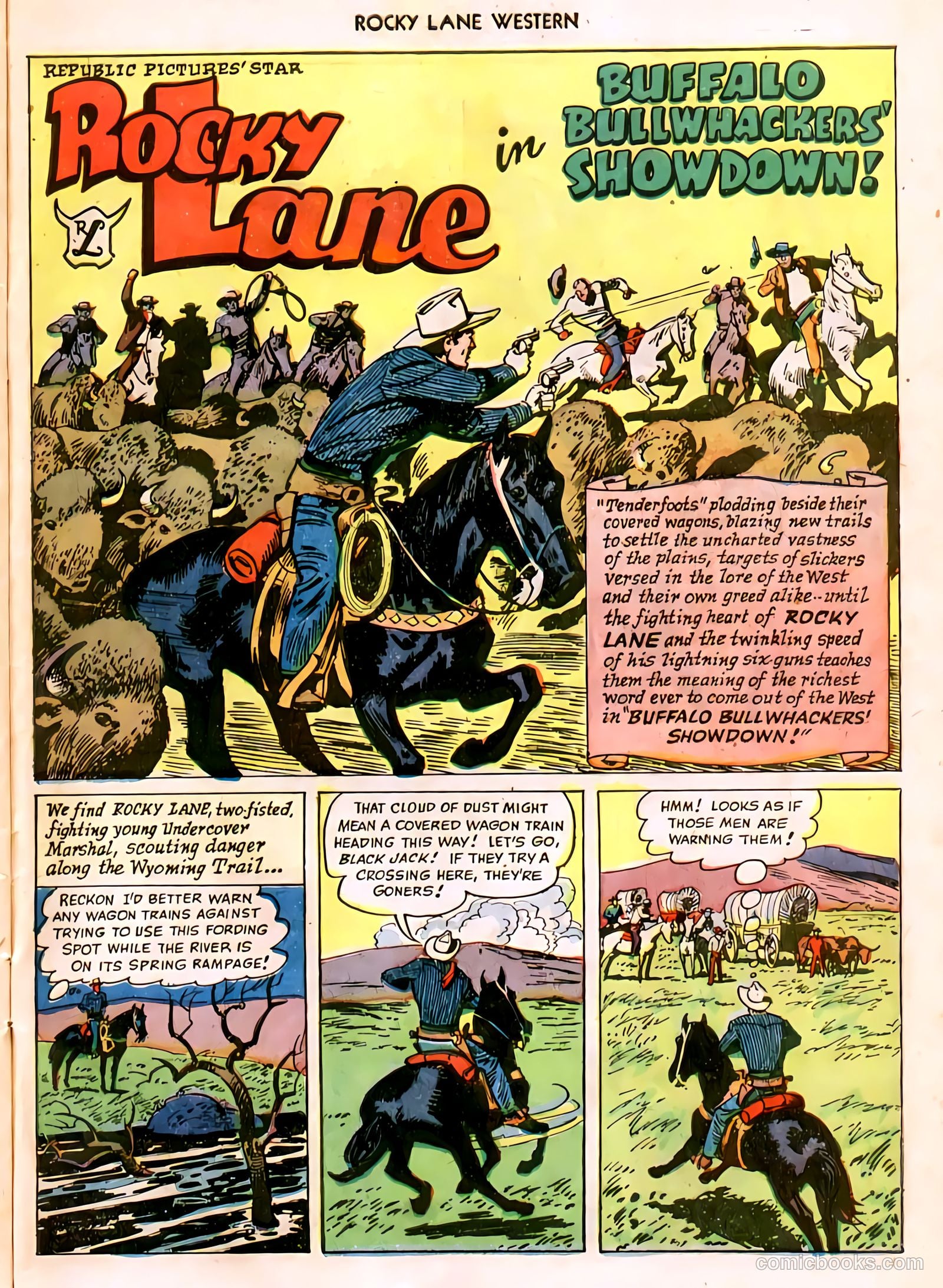 Rocky Lane Western #11 (1950) — page 42 of 50