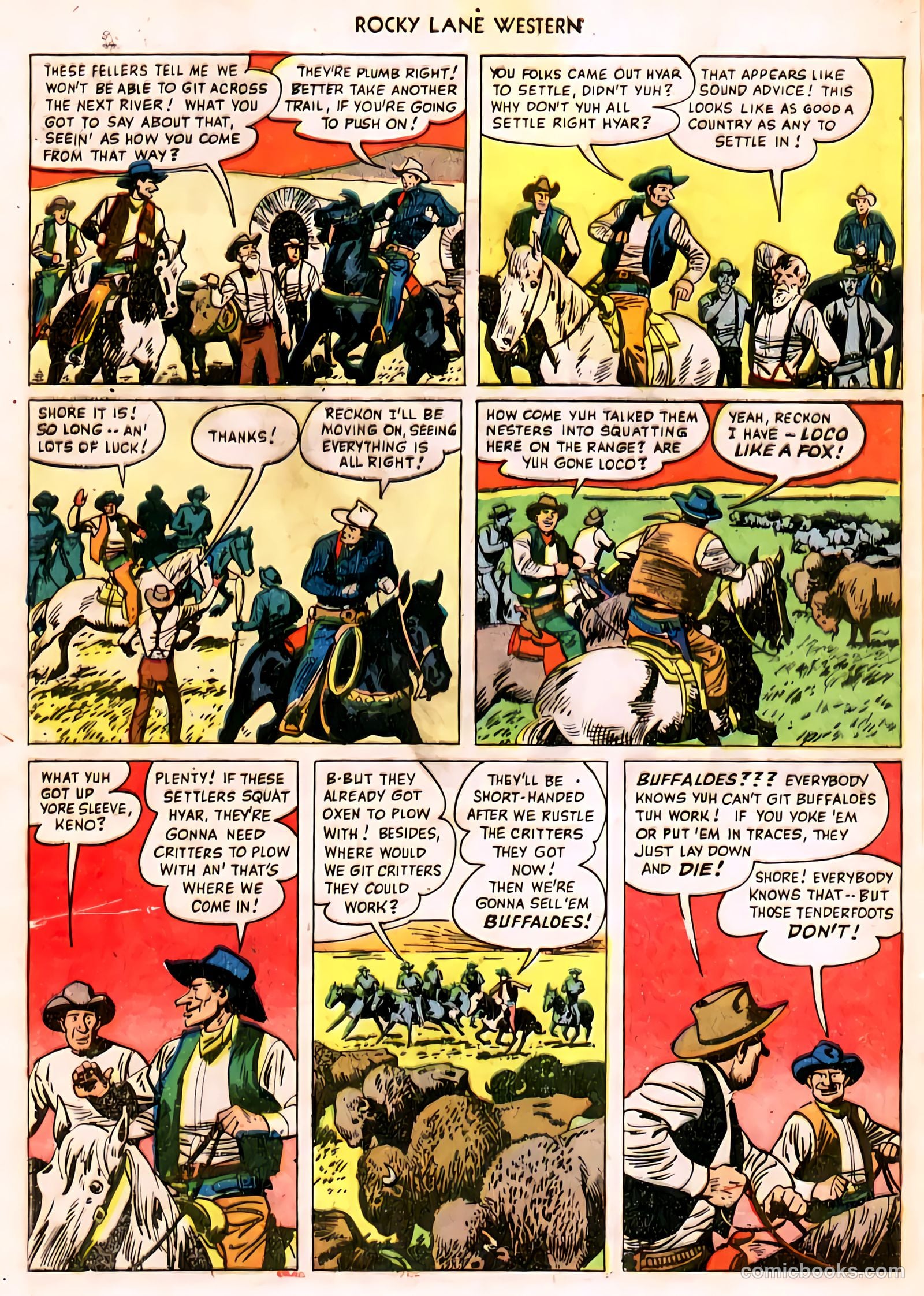 Rocky Lane Western #11 (1950) — page 43 of 50