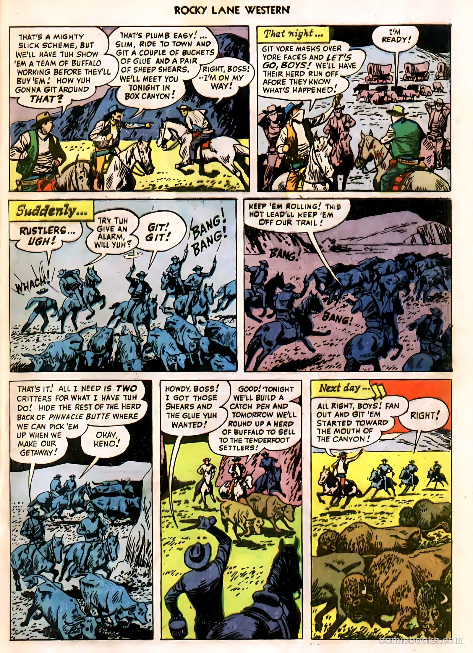 Rocky Lane Western #11 (1950) — page 44 of 50