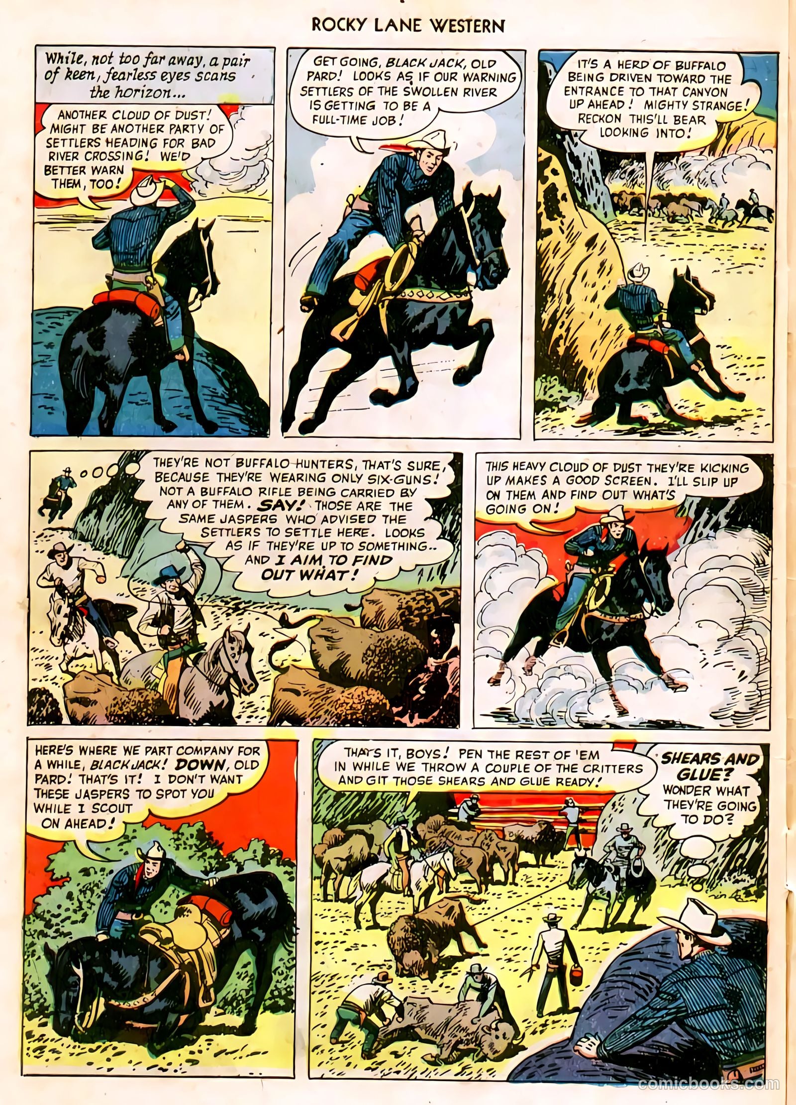 Rocky Lane Western #11 (1950) — page 45 of 50