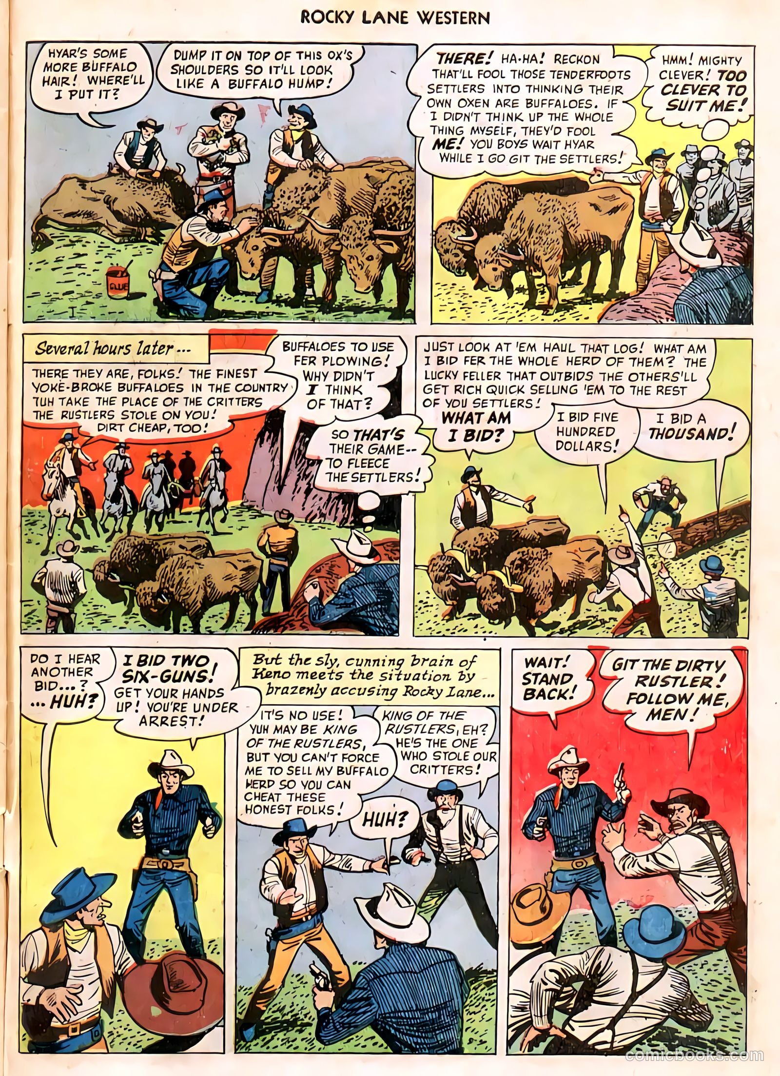 Rocky Lane Western #11 (1950) — page 46 of 50