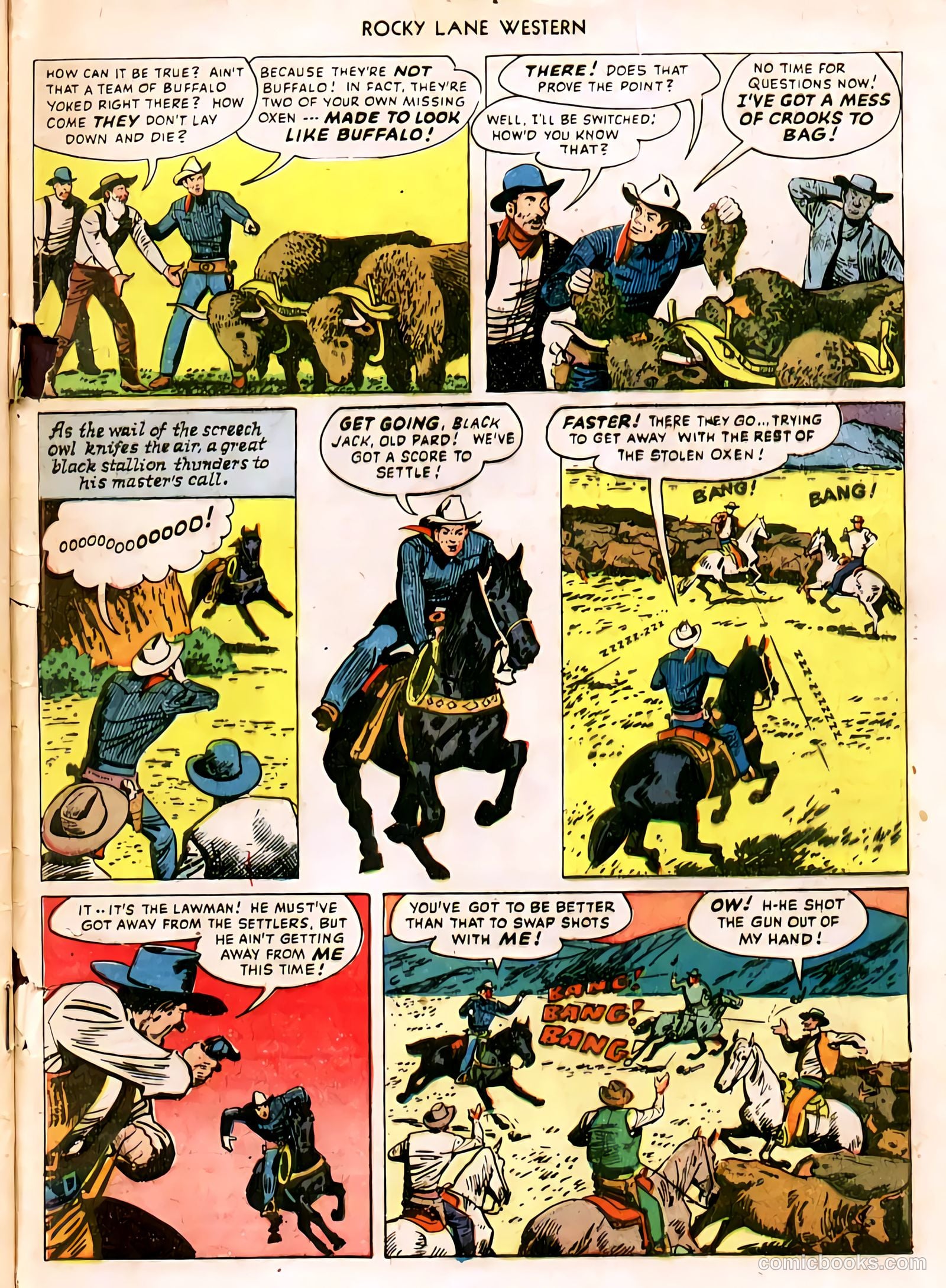 Rocky Lane Western #11 (1950) — page 48 of 50