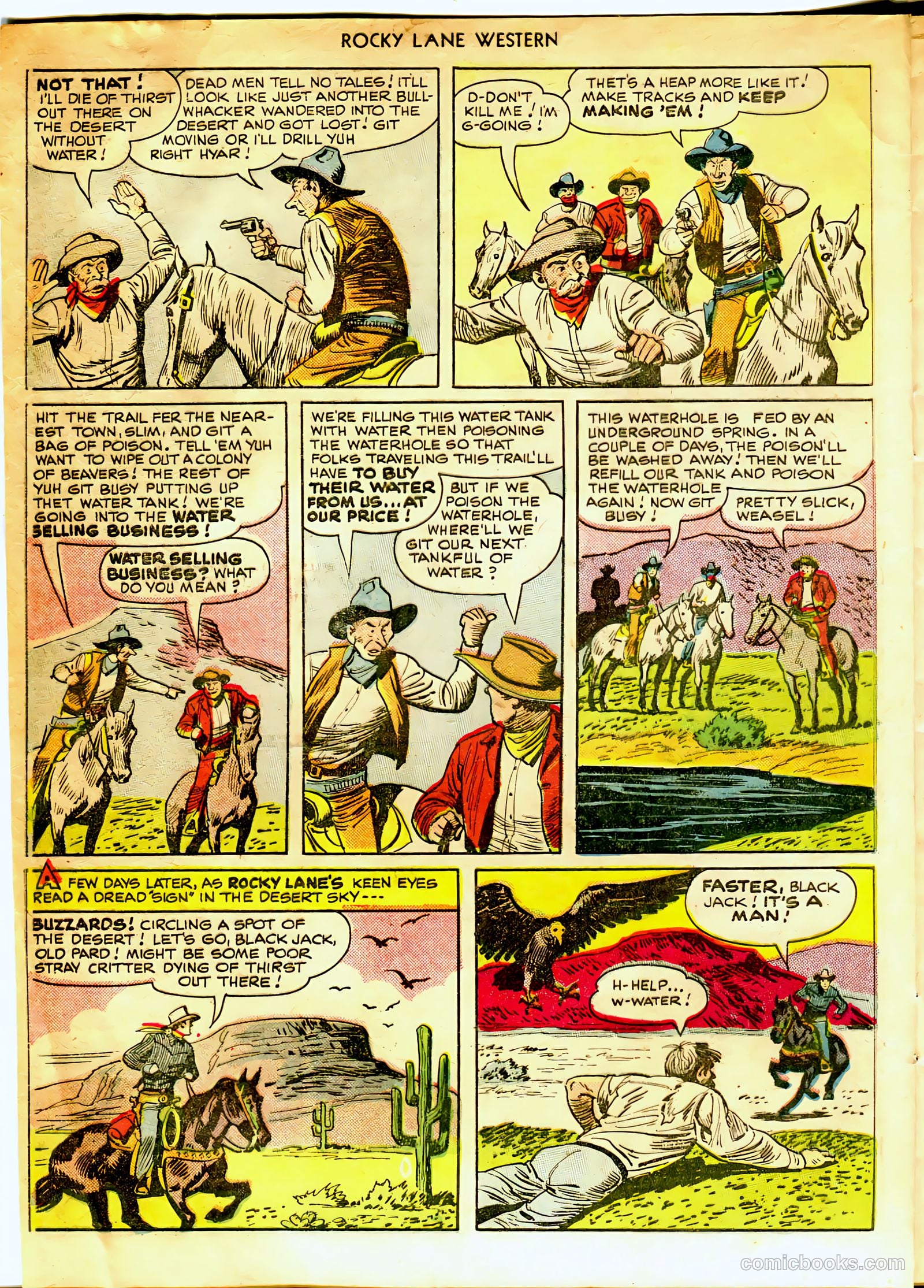 Rocky Lane Western #12 (1950) — page 4 of 52