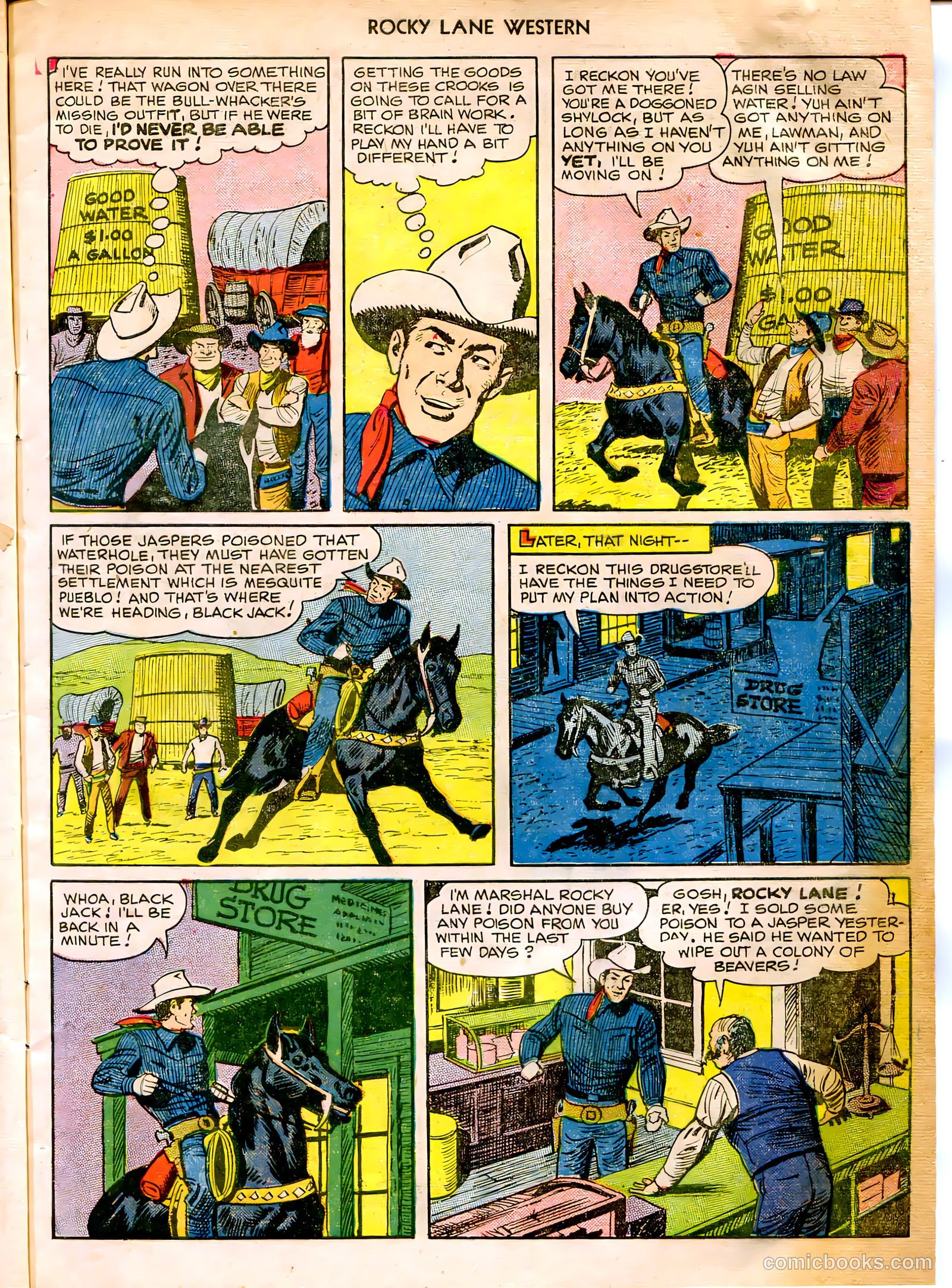 Rocky Lane Western #12 (1950) — page 7 of 52