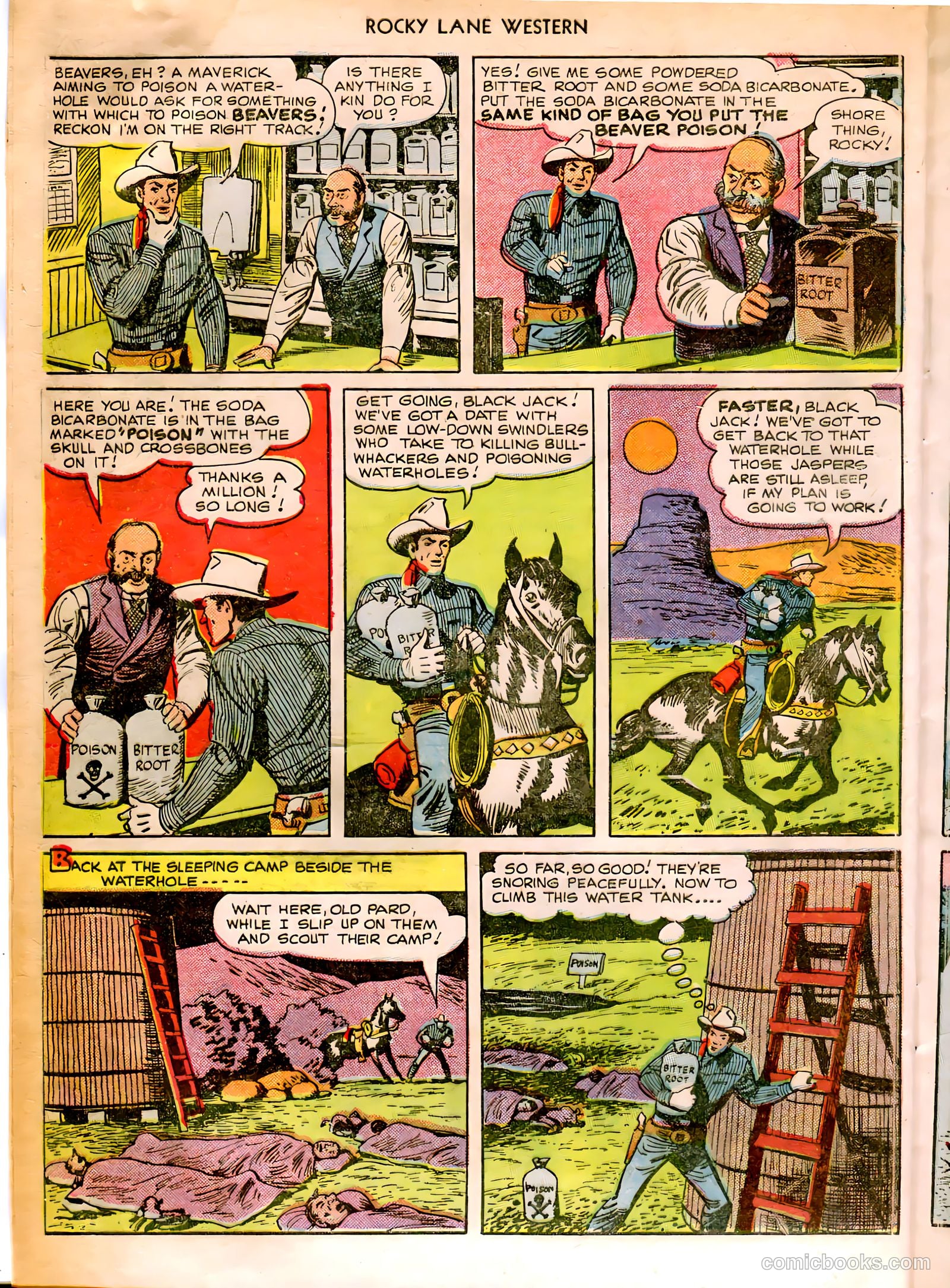 Rocky Lane Western #12 (1950) — page 8 of 52