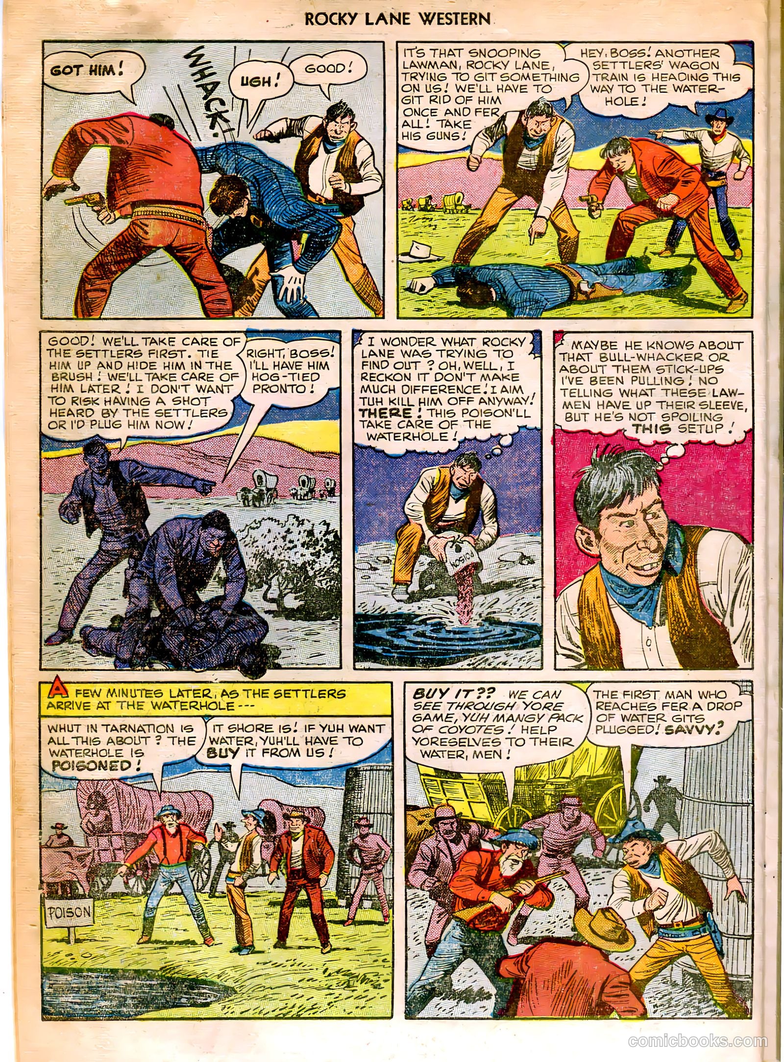 Rocky Lane Western #12 (1950) — page 10 of 52