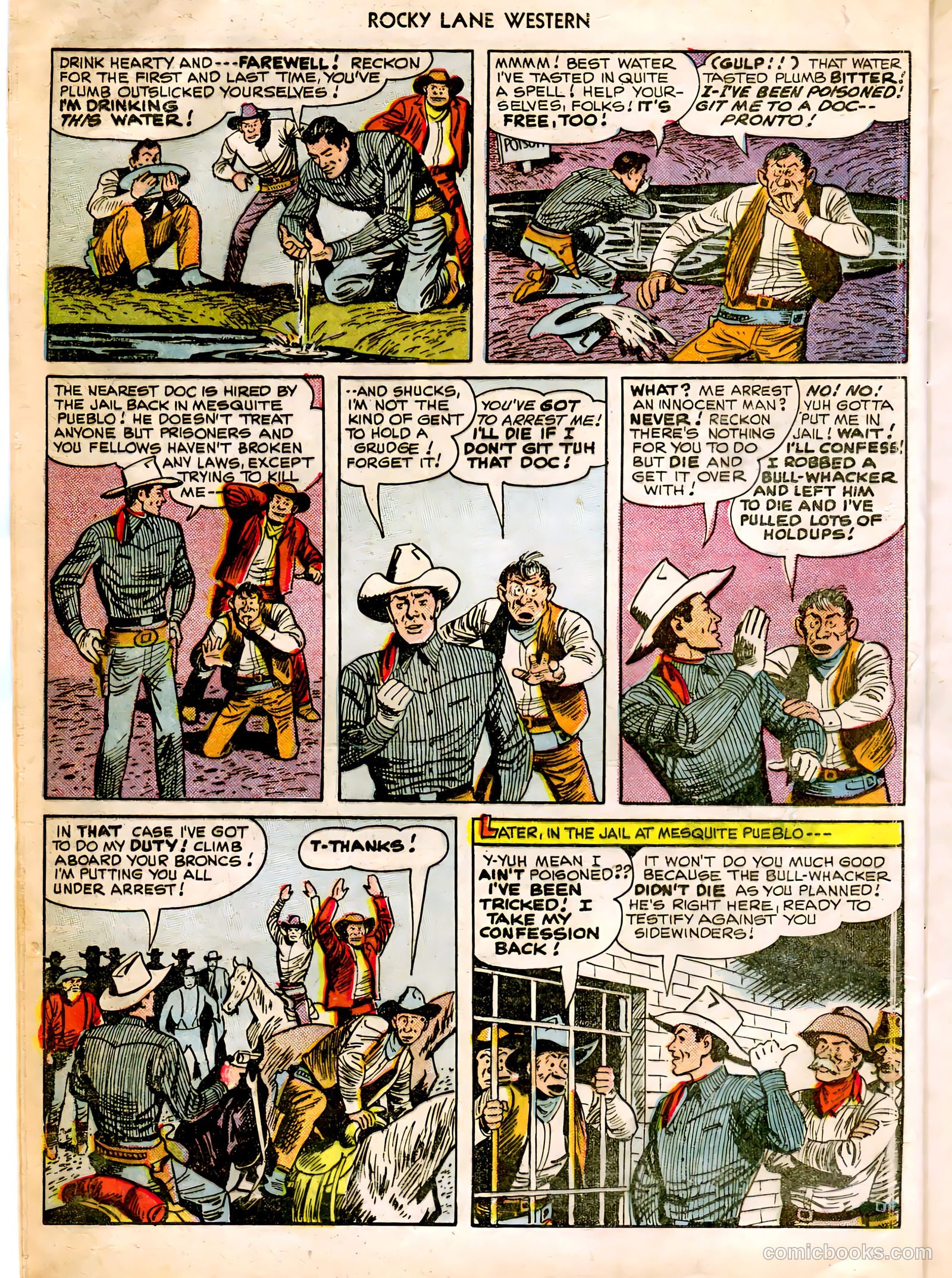 Rocky Lane Western #12 (1950) — page 12 of 52