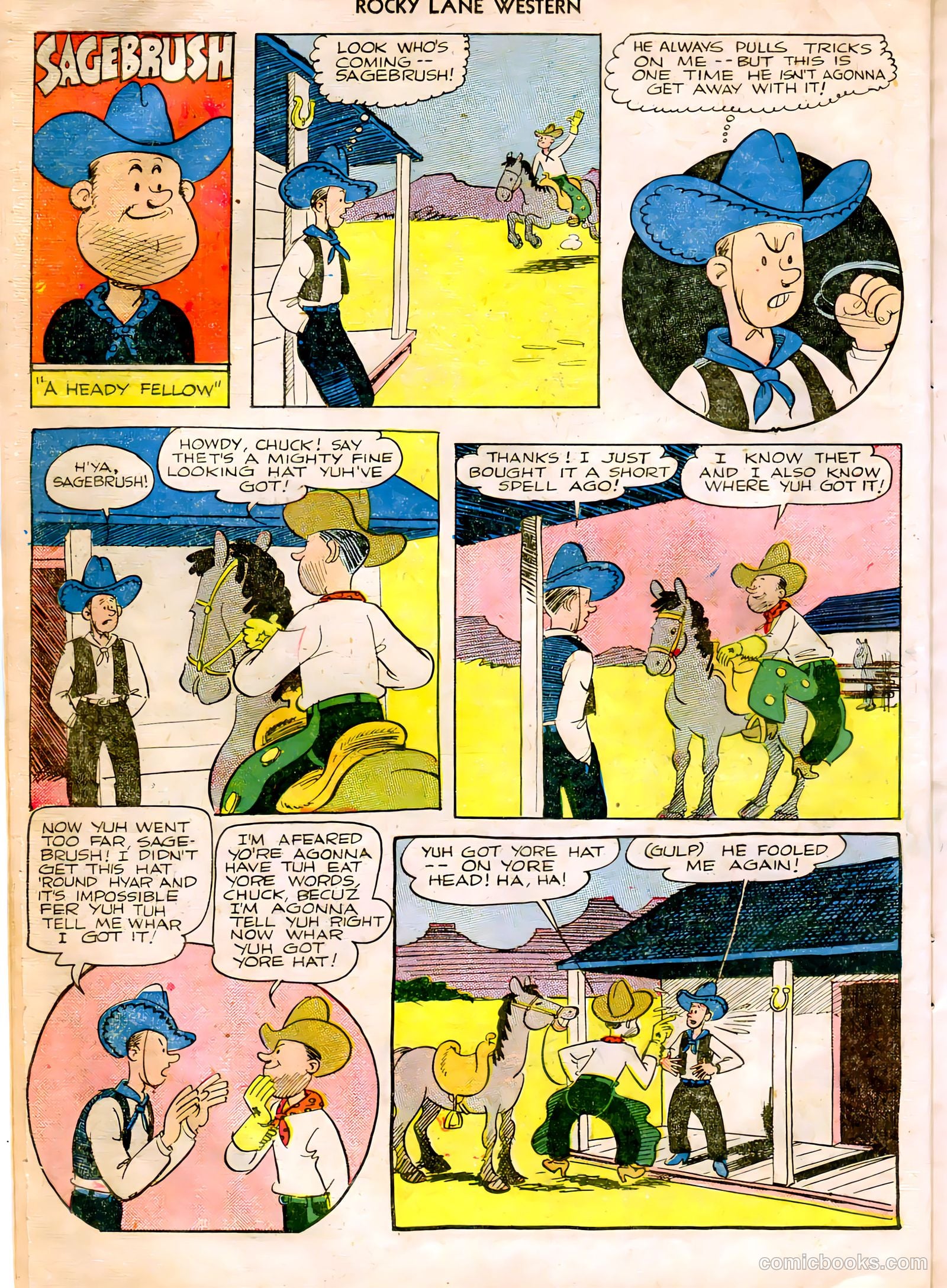 Rocky Lane Western #12 (1950) — page 14 of 52