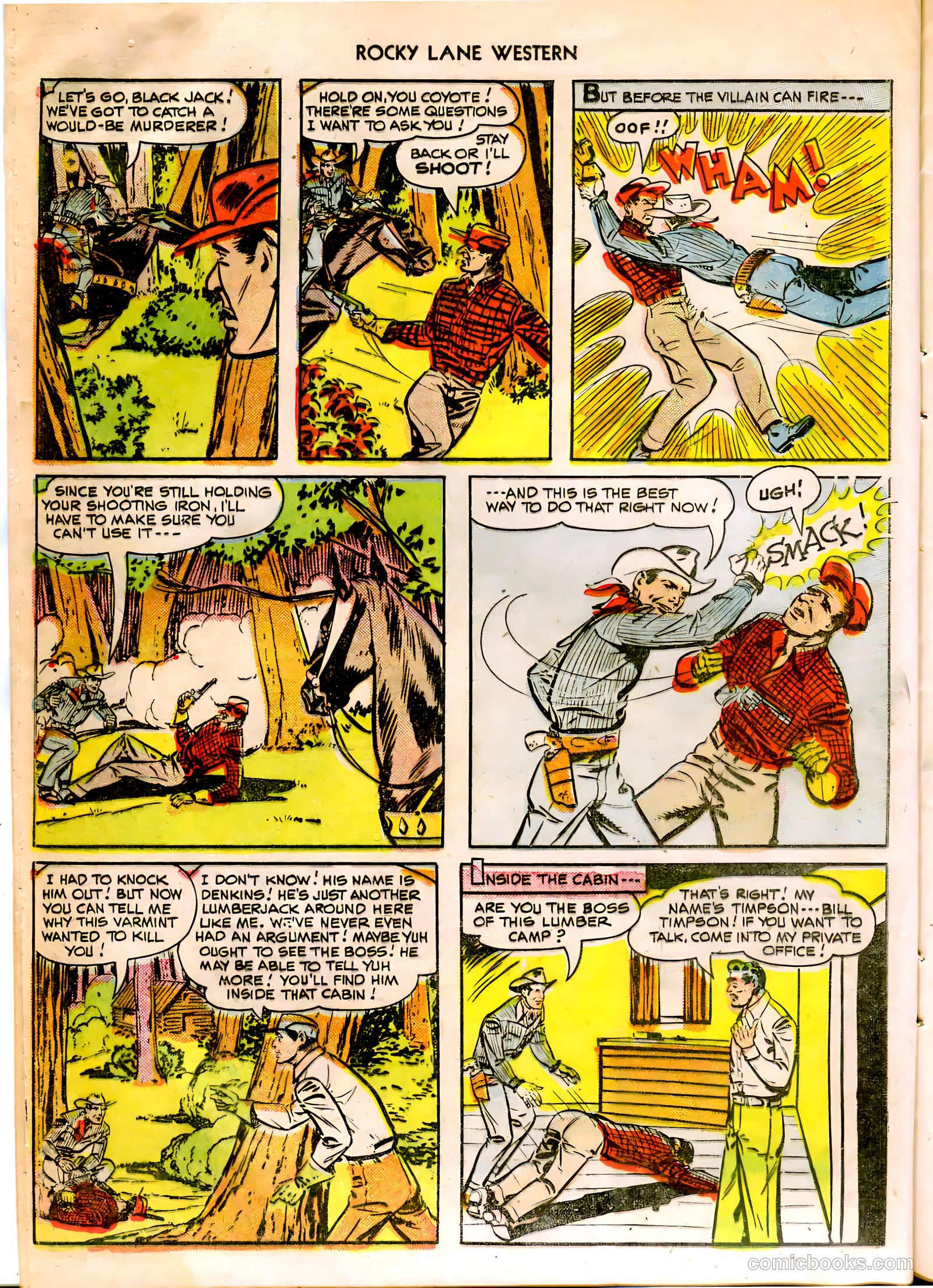 Rocky Lane Western #12 (1950) — page 16 of 52