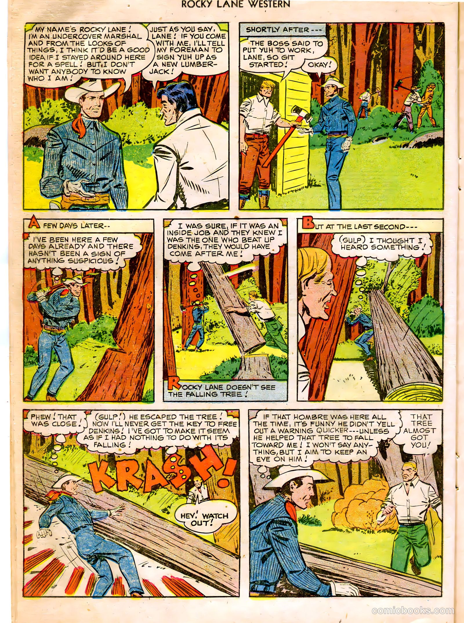 Rocky Lane Western #12 (1950) — page 18 of 52