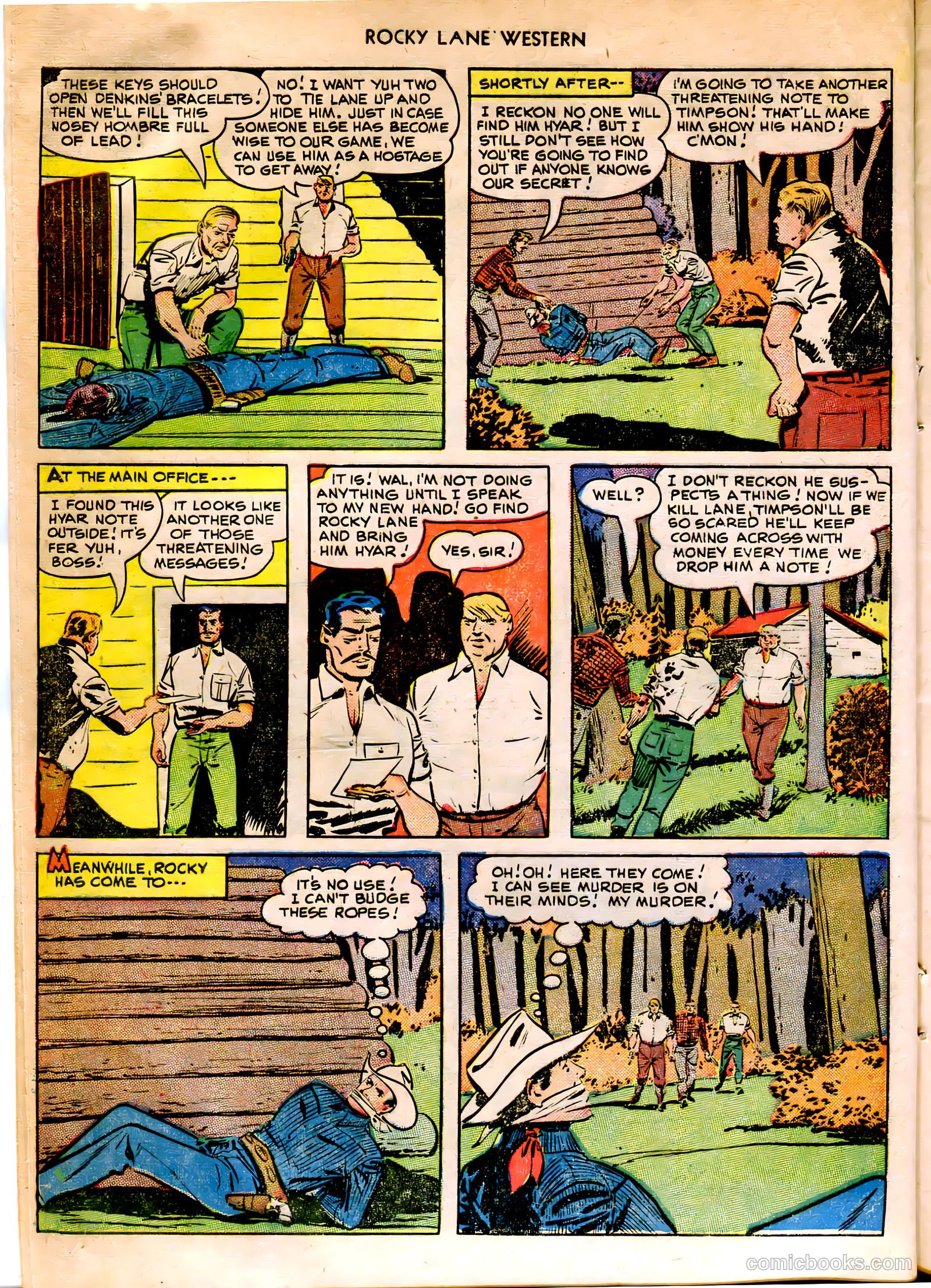 Rocky Lane Western #12 (1950) — page 20 of 52