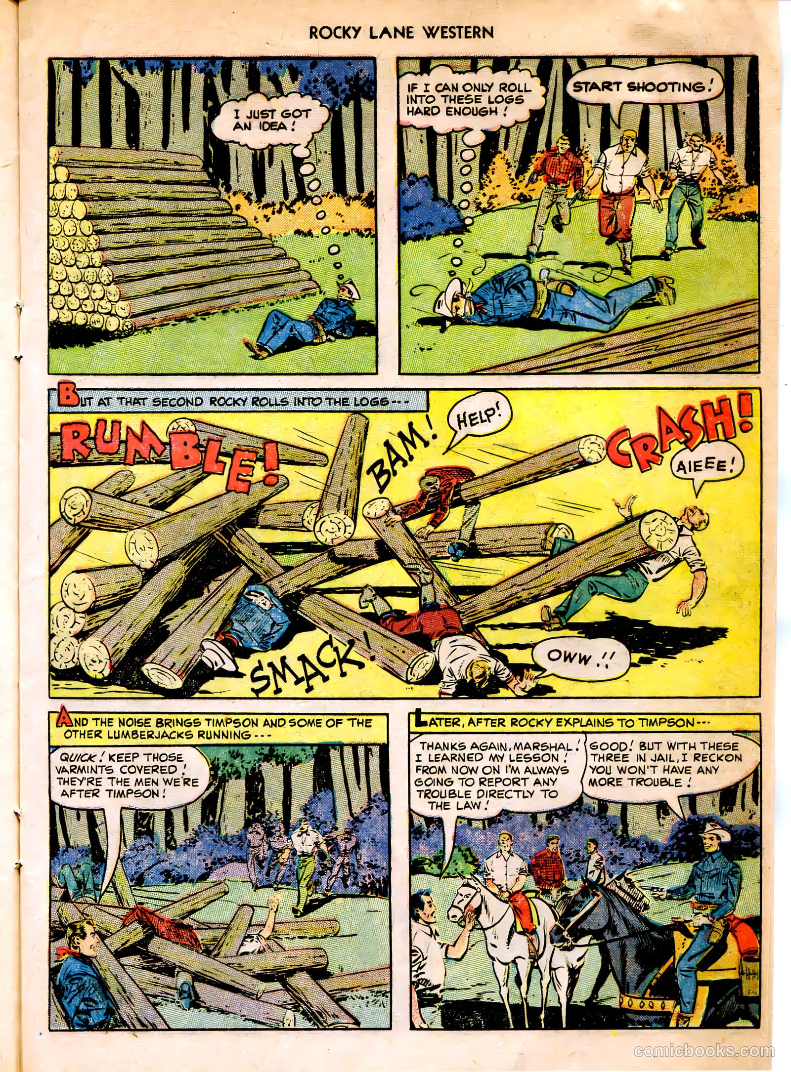Rocky Lane Western #12 (1950) — page 21 of 52