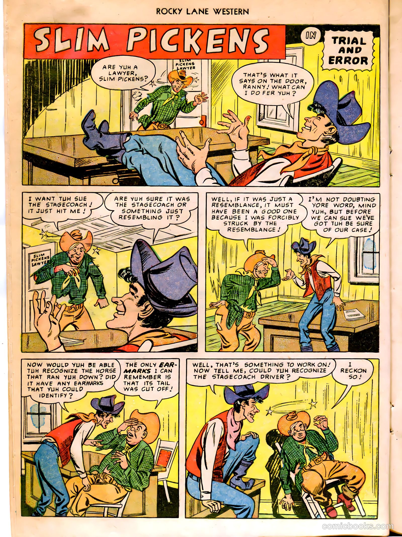 Rocky Lane Western #12 (1950) — page 22 of 52