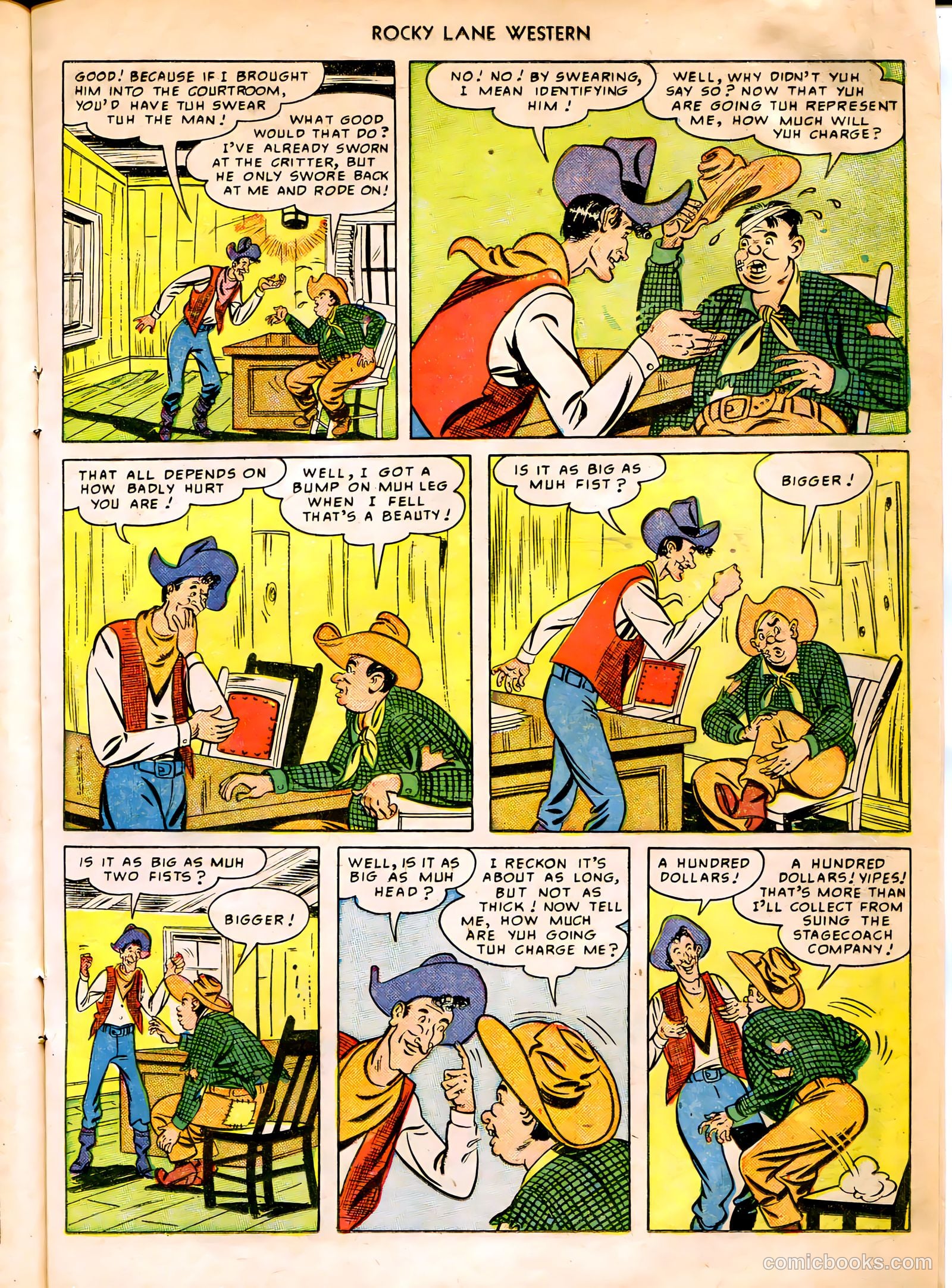 Rocky Lane Western #12 (1950) — page 23 of 52