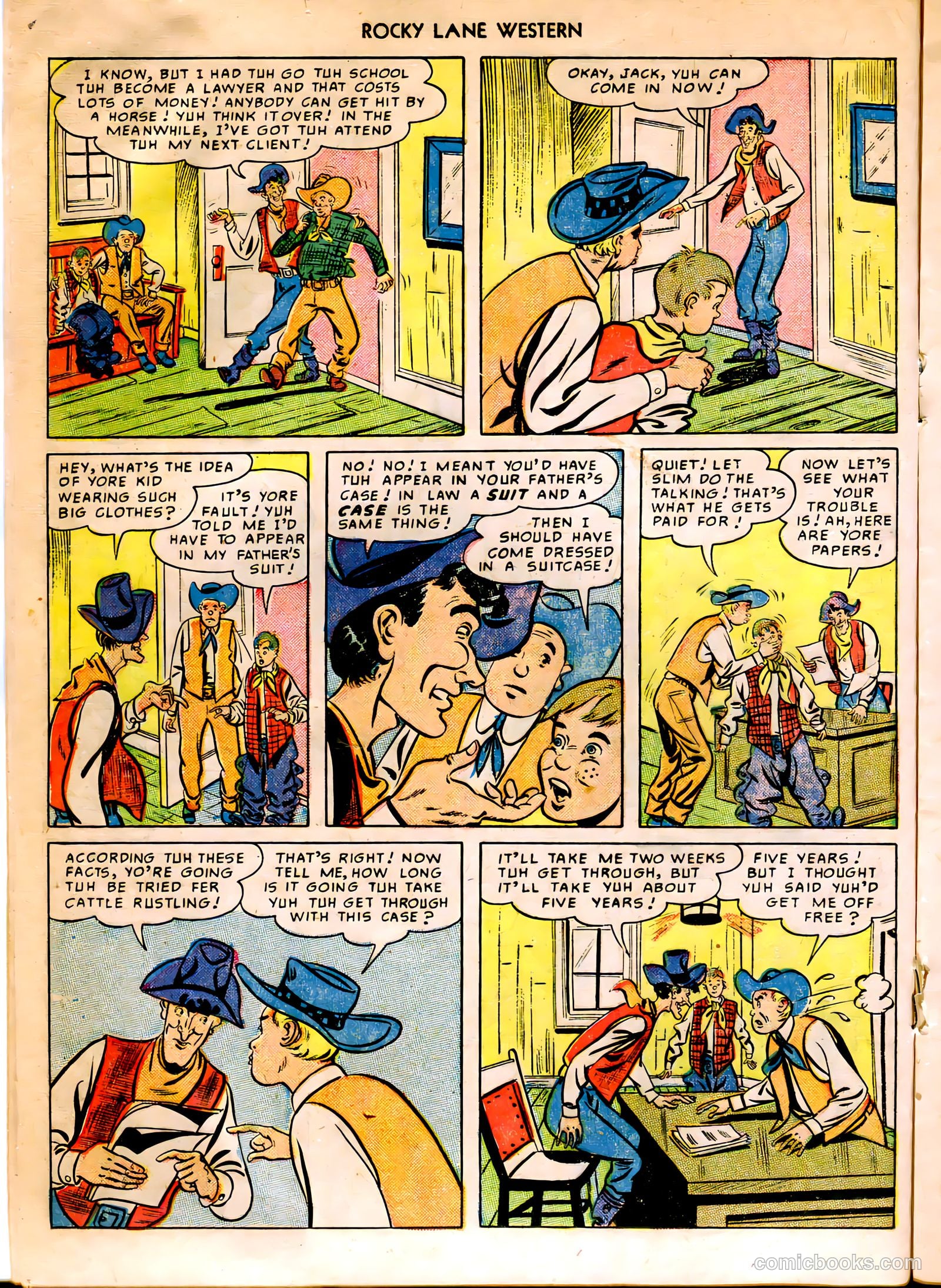 Rocky Lane Western #12 (1950) — page 24 of 52