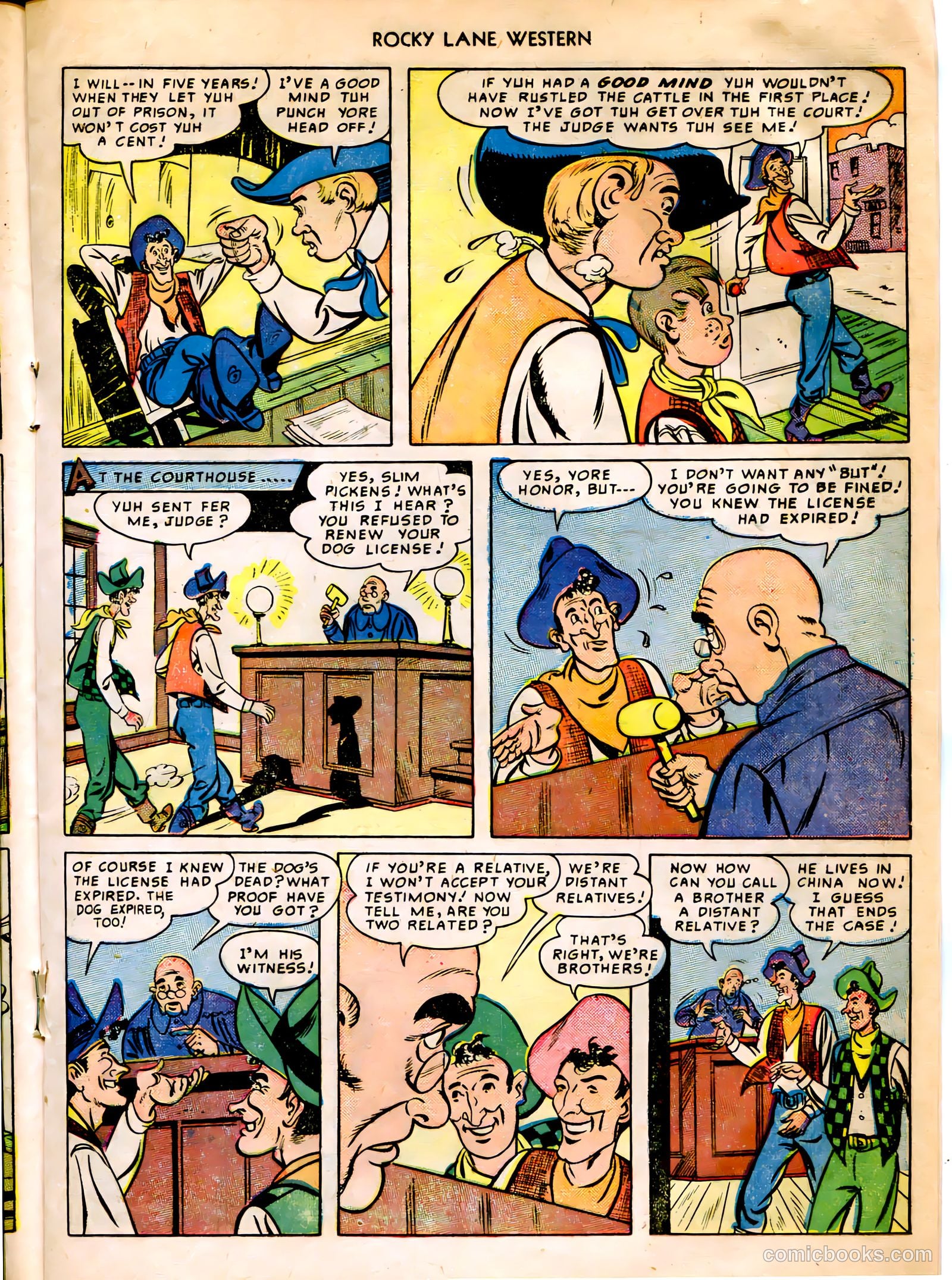 Rocky Lane Western #12 (1950) — page 25 of 52